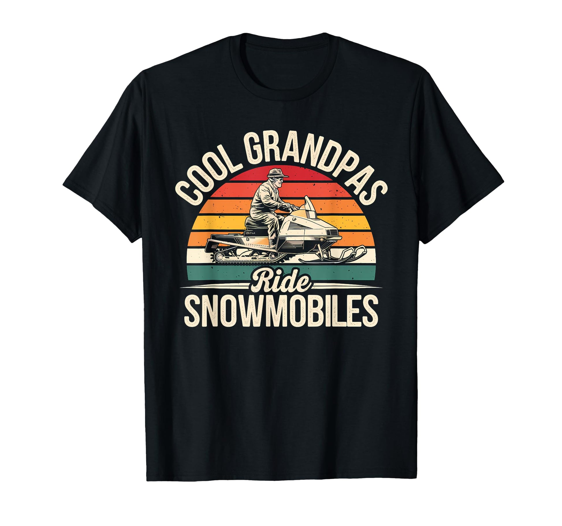 Grandpas Ride Snowmobiles T-Shirt - Minimalist Print for Adults - T-Shirt, Sweatshirt, Hoodie