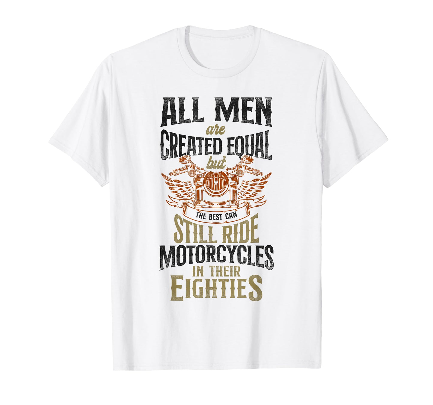 Motorcycle Biker Grandpa 80Th Birthday T-Shirt - Custom Art Print Unisex - T-Shirt, Sweatshirt, Hoodie