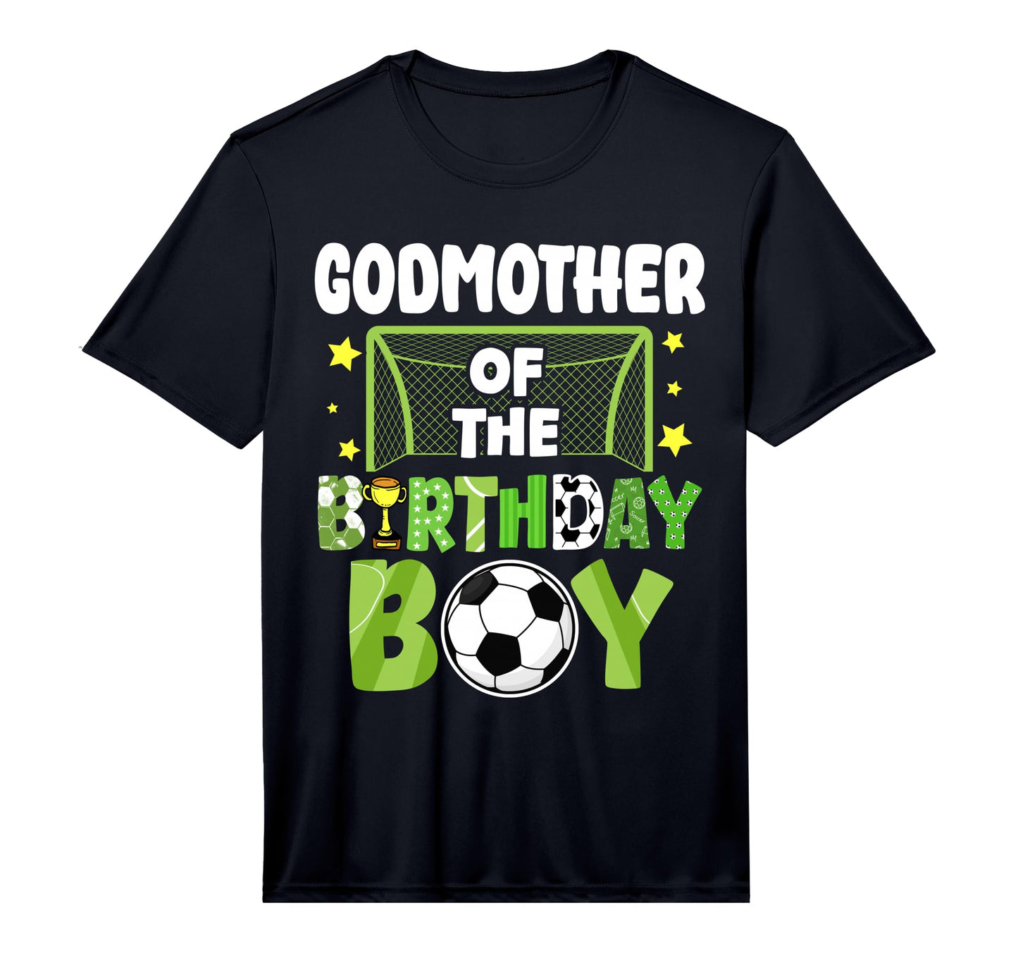 Mens Soccer Godmother Birthday Party T-Shirt - Trendy Graphic Unisex - T-Shirt, Sweatshirt, Hoodie