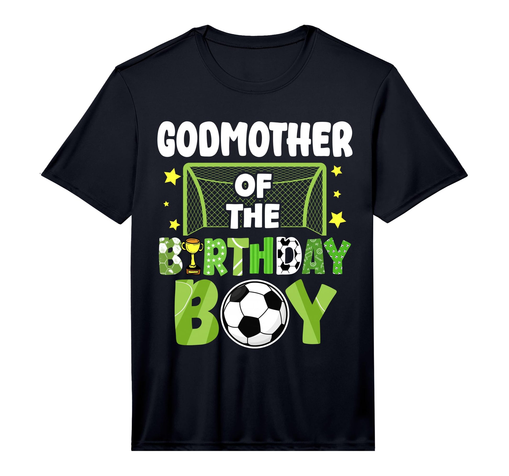 Mens Soccer Godmother Birthday Party T-Shirt - Trendy Graphic Unisex - T-Shirt, Sweatshirt, Hoodie