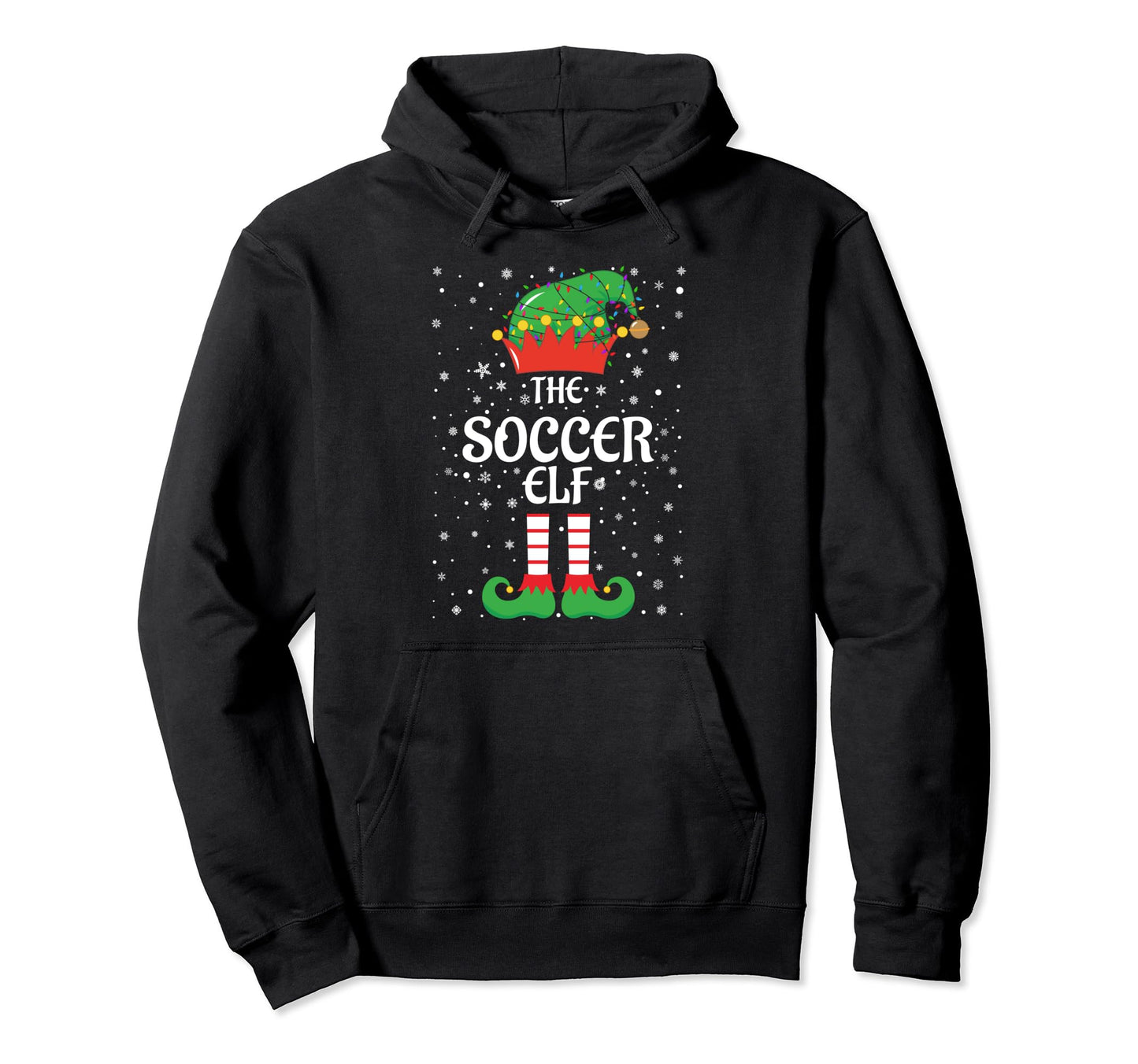 Soccer Elf Lights Elf Matching Family Hoodie - Minimalist Print Unisex - T-Shirt, Sweatshirt, Hoodie