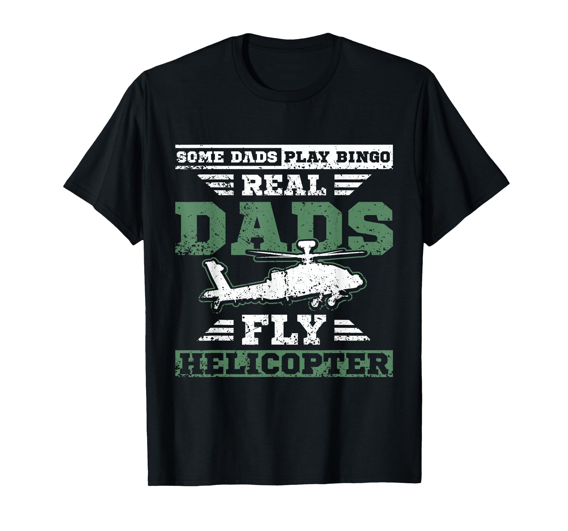 Fathers Day Military Daddy Helicopter T-Shirt - Minimalist Print Men Women - T-Shirt, Sweatshirt, Hoodie