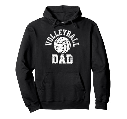 Ball Volleyball Dad Father Sport Fan Player Hoodie - Trendy Graphic Unisex - T-Shirt, Sweatshirt, Hoodie
