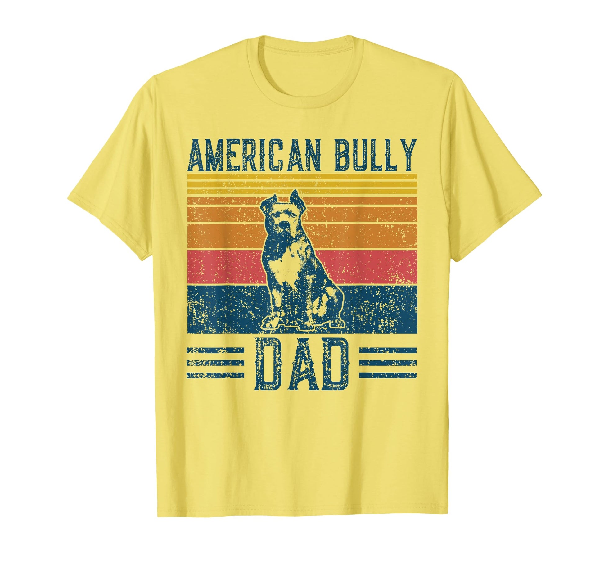 Dog Bullypit Dad American Bully Dad T-Shirt - Custom Art Print for Adults - T-Shirt, Sweatshirt, Hoodie