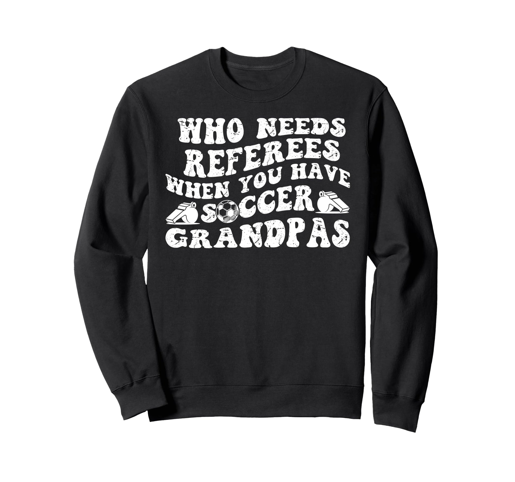 Groovy Soccer Grandpa Soccer Player Sweatshirt - Trendy Graphic for Adults - T-Shirt, Sweatshirt, Hoodie