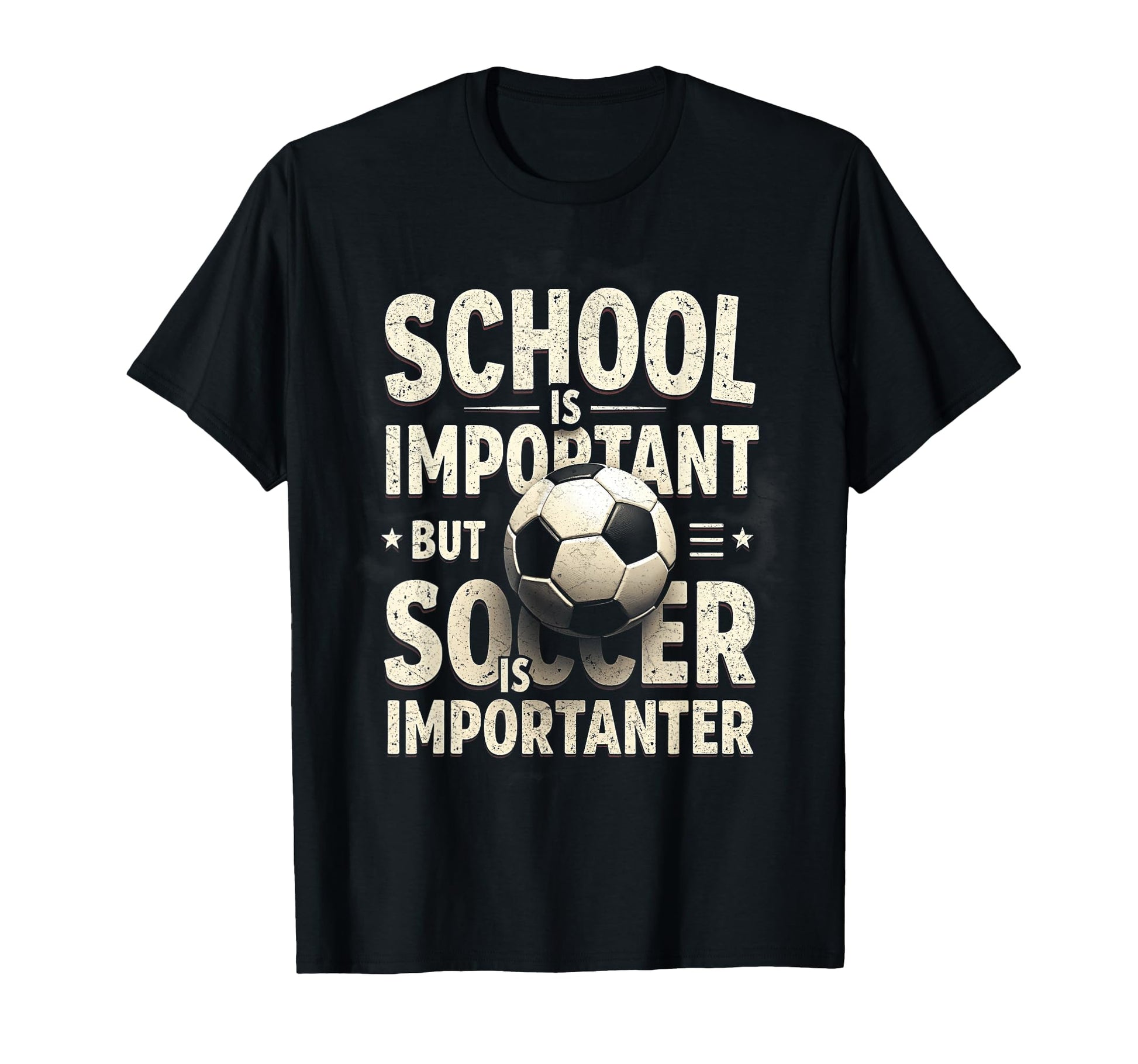 School Is Important But Soccer T-Shirt - Casual Everyday Wear for Adults - T-Shirt, Sweatshirt, Hoodie