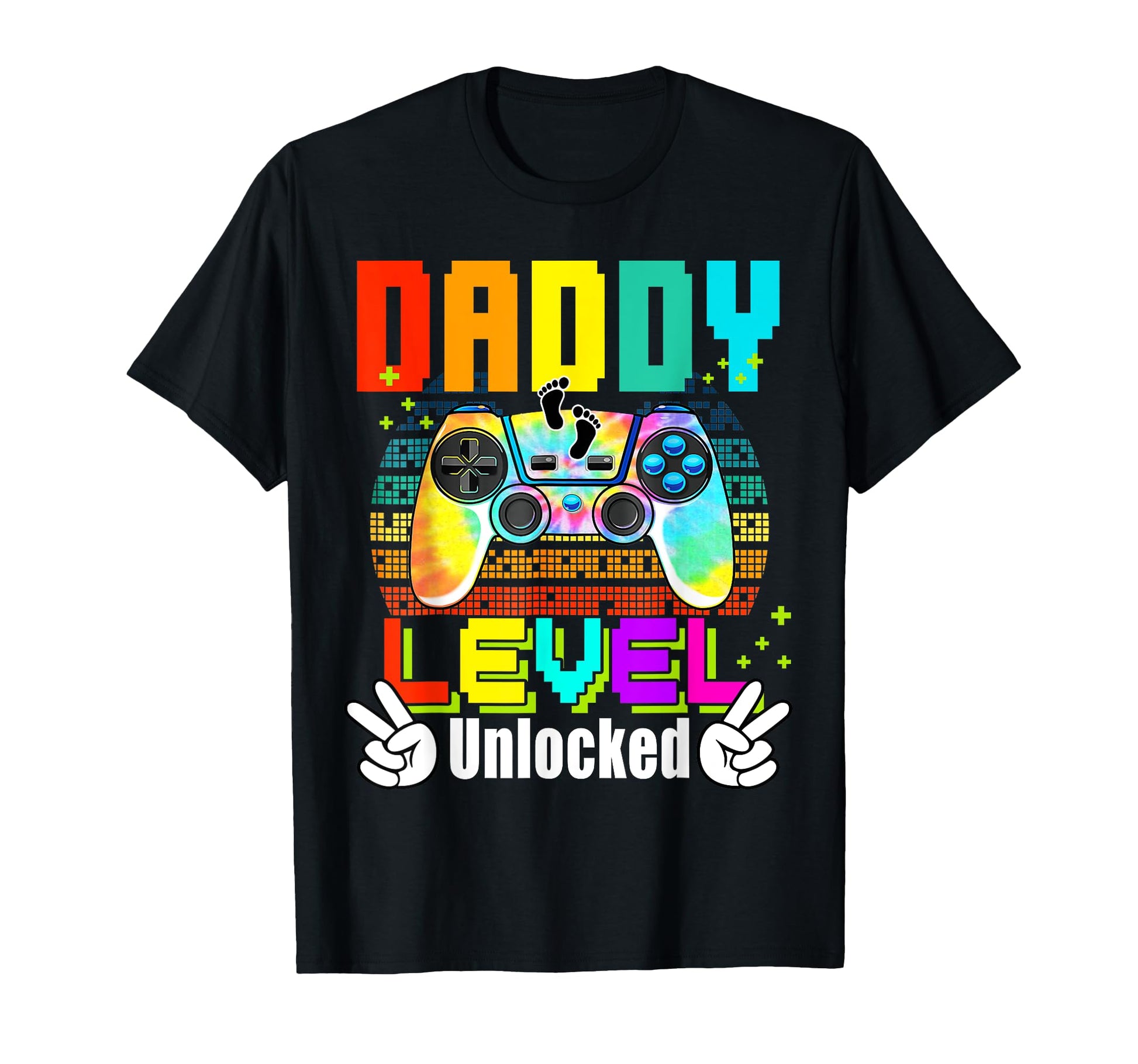 Daddy Level Unlocked Leveled Up To T-Shirt - Minimalist Print Men Women - T-Shirt, Sweatshirt, Hoodie