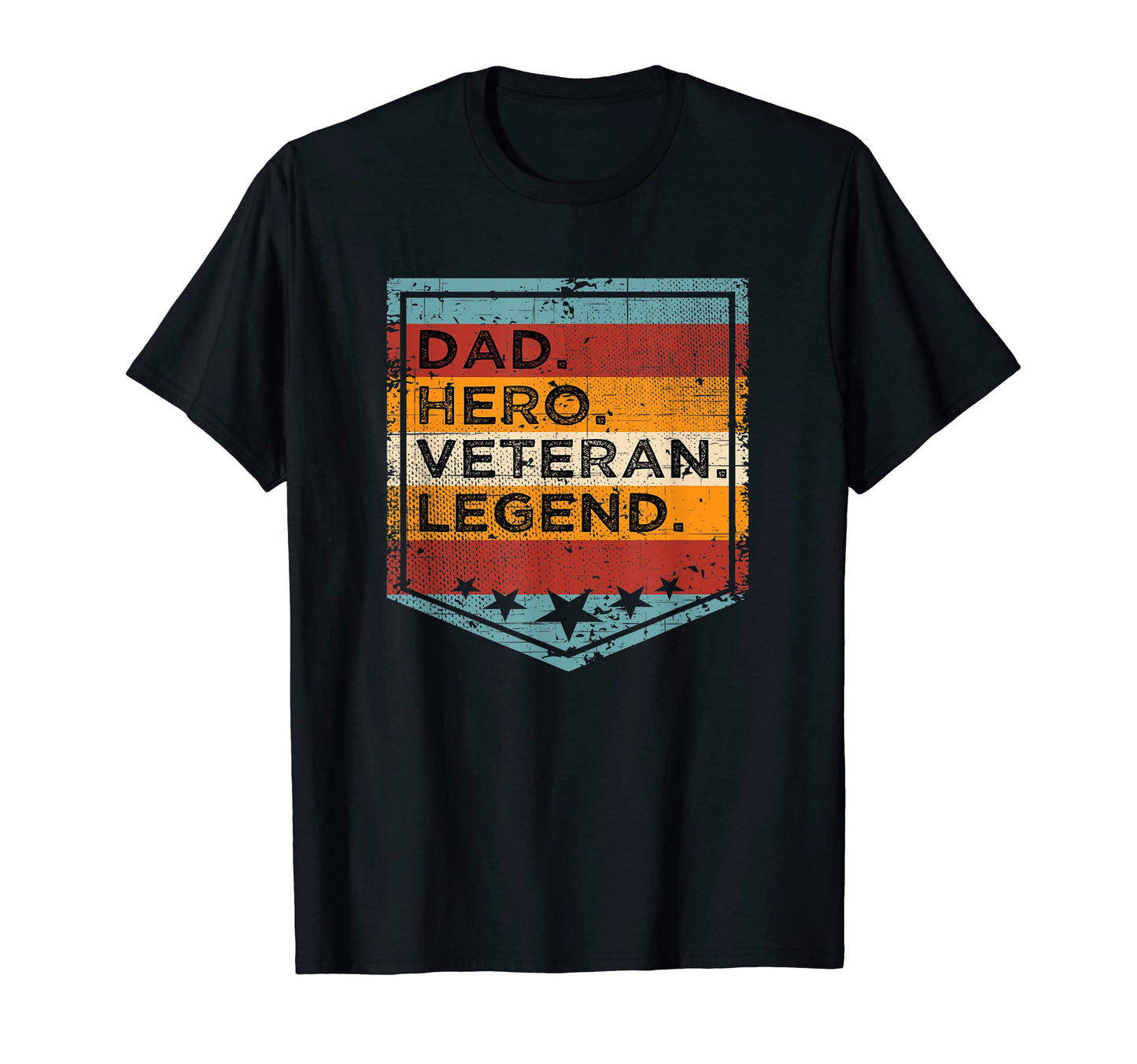 Dad Hero Veteran Legend Hoodie - Graphic Print Unisex - T-Shirt, Sweatshirt, Hoodie