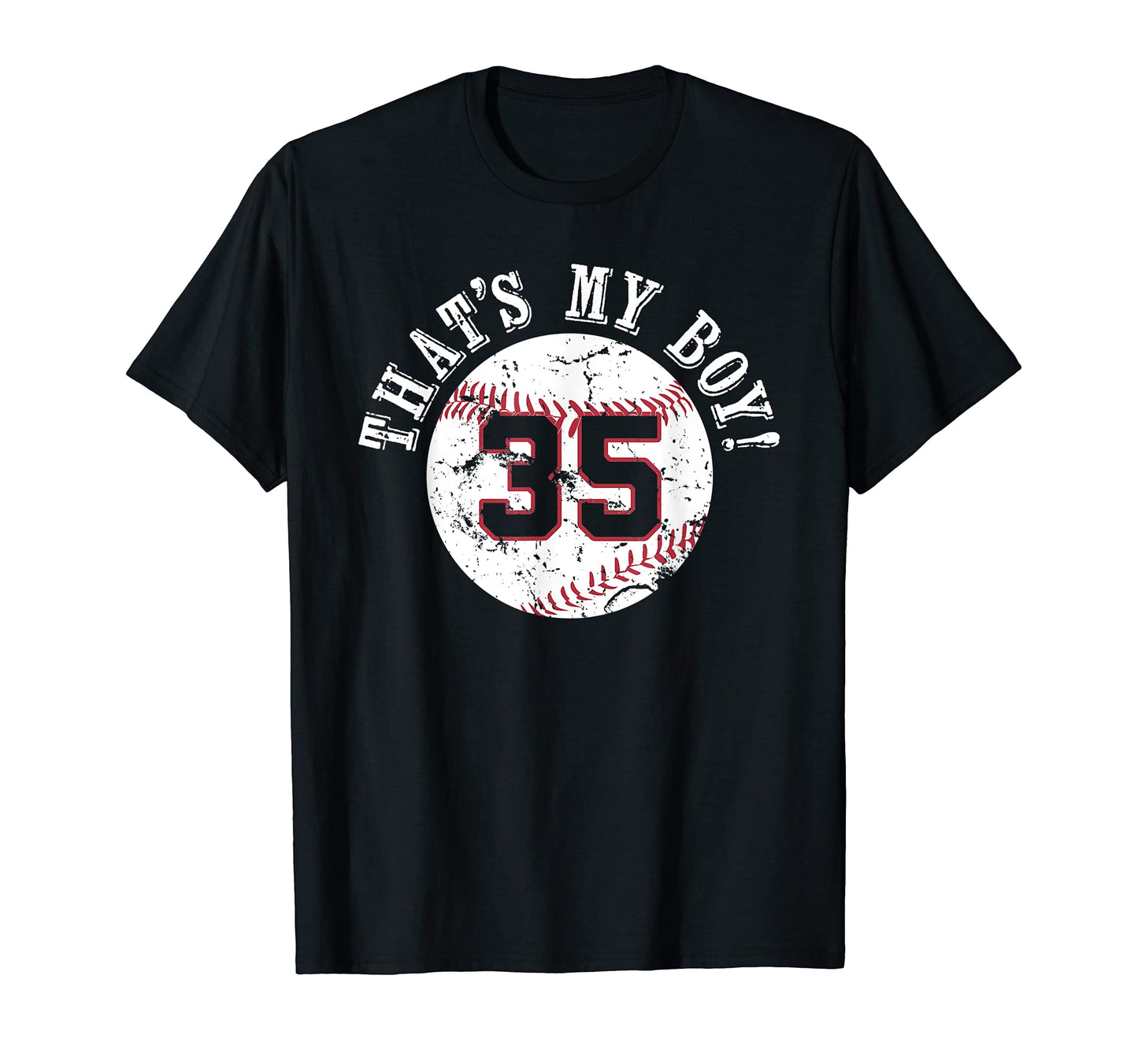 Unique Thats My 35 Baseball Player Mom T-Shirt - Trendy Graphic for Adults - T-Shirt, Sweatshirt, Hoodie