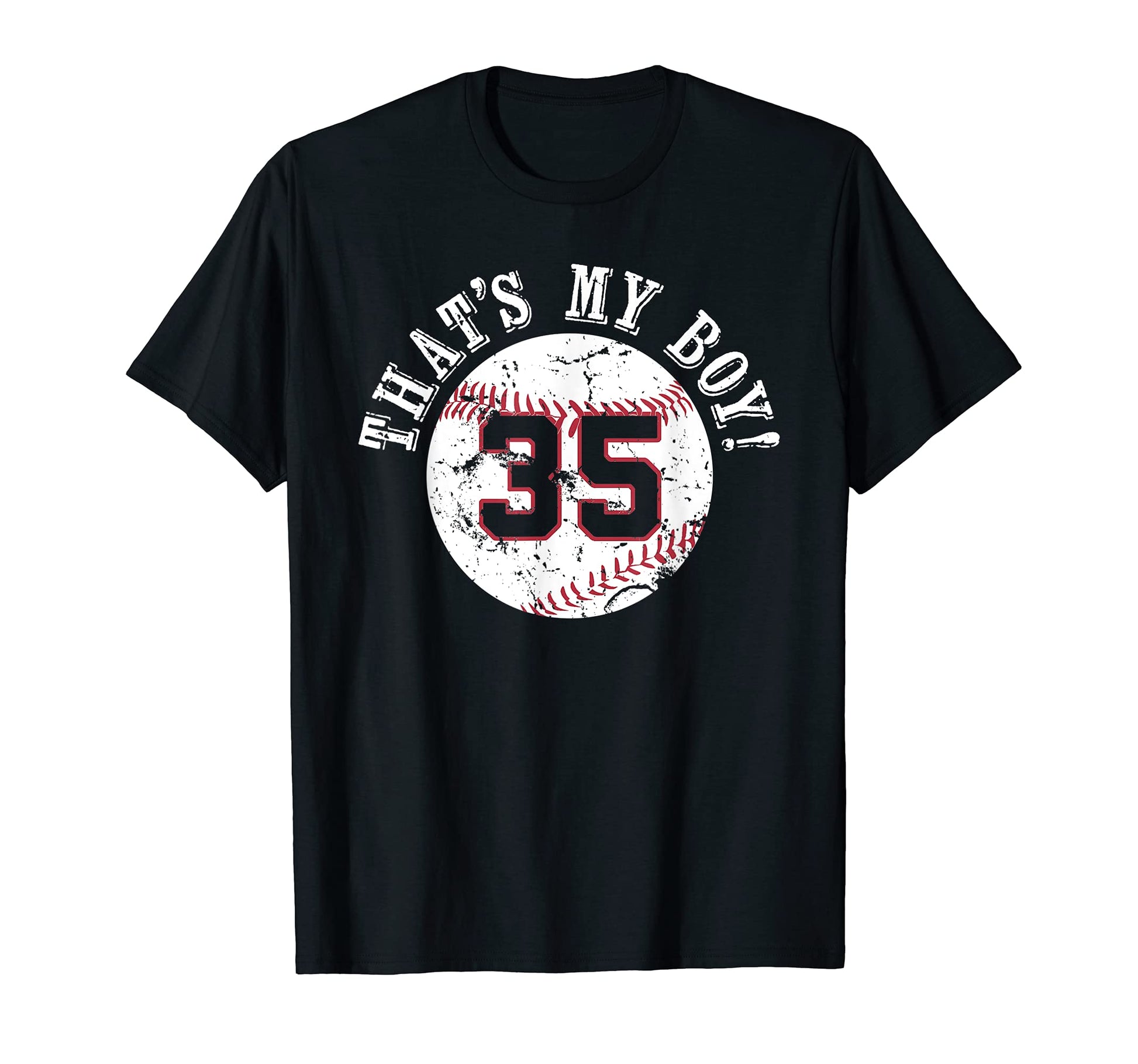 Unique Thats My 35 Baseball Player Mom T-Shirt - Trendy Graphic for Adults - T-Shirt, Sweatshirt, Hoodie