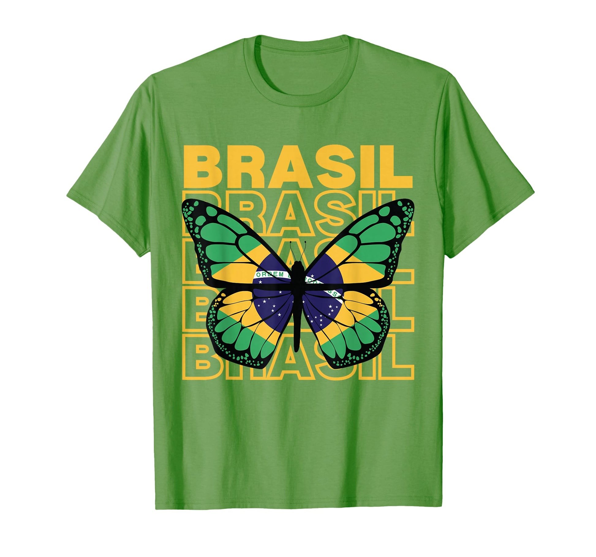 Brazil Butterfly Brazilian Brazilian T-Shirt - Aesthetic Graphic Men Women - T-Shirt, Sweatshirt, Hoodie