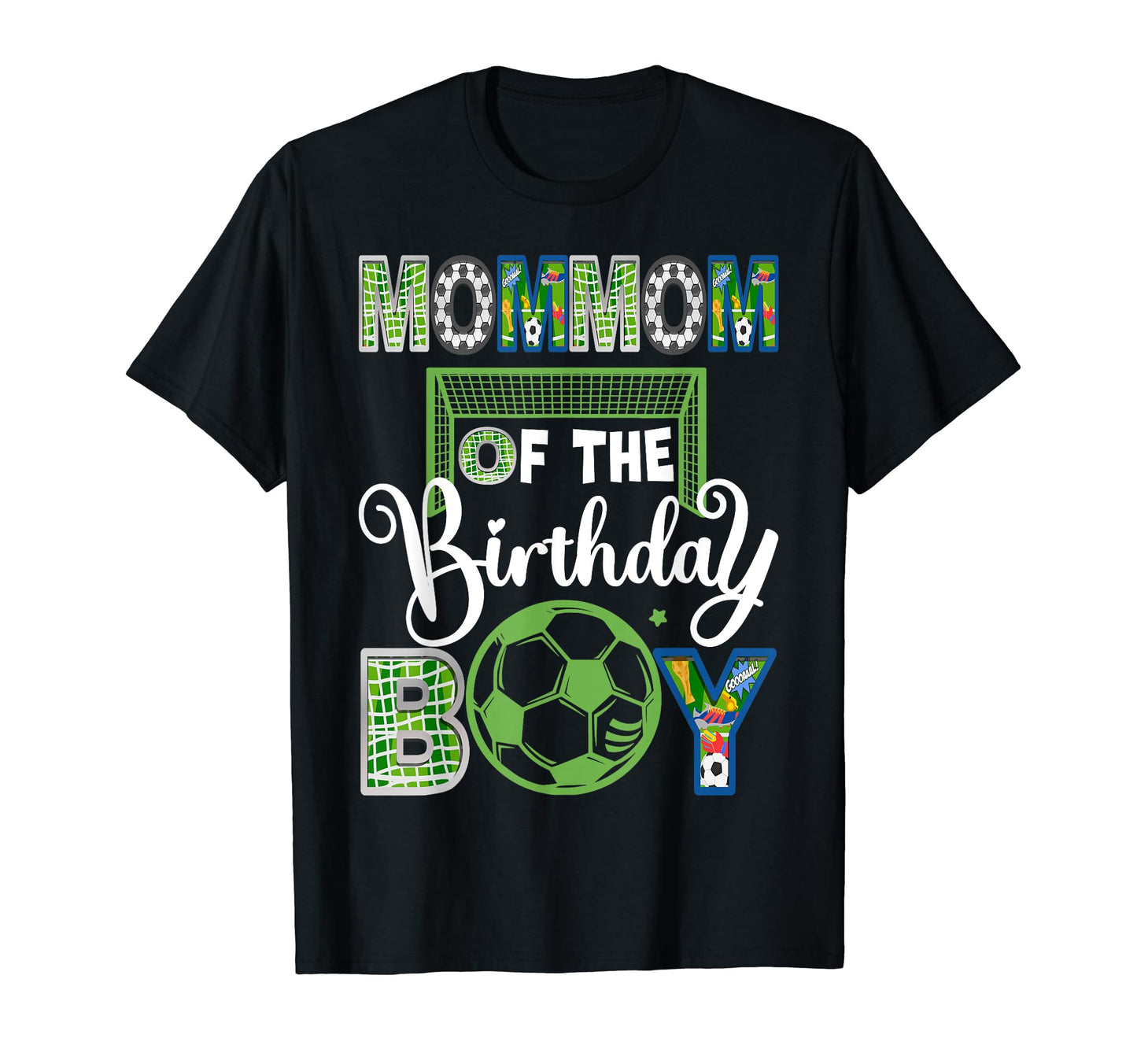 Mommom Birthday Soccer Baller Birthday T-Shirt - Trendy Graphic for Adults - T-Shirt, Sweatshirt, Hoodie