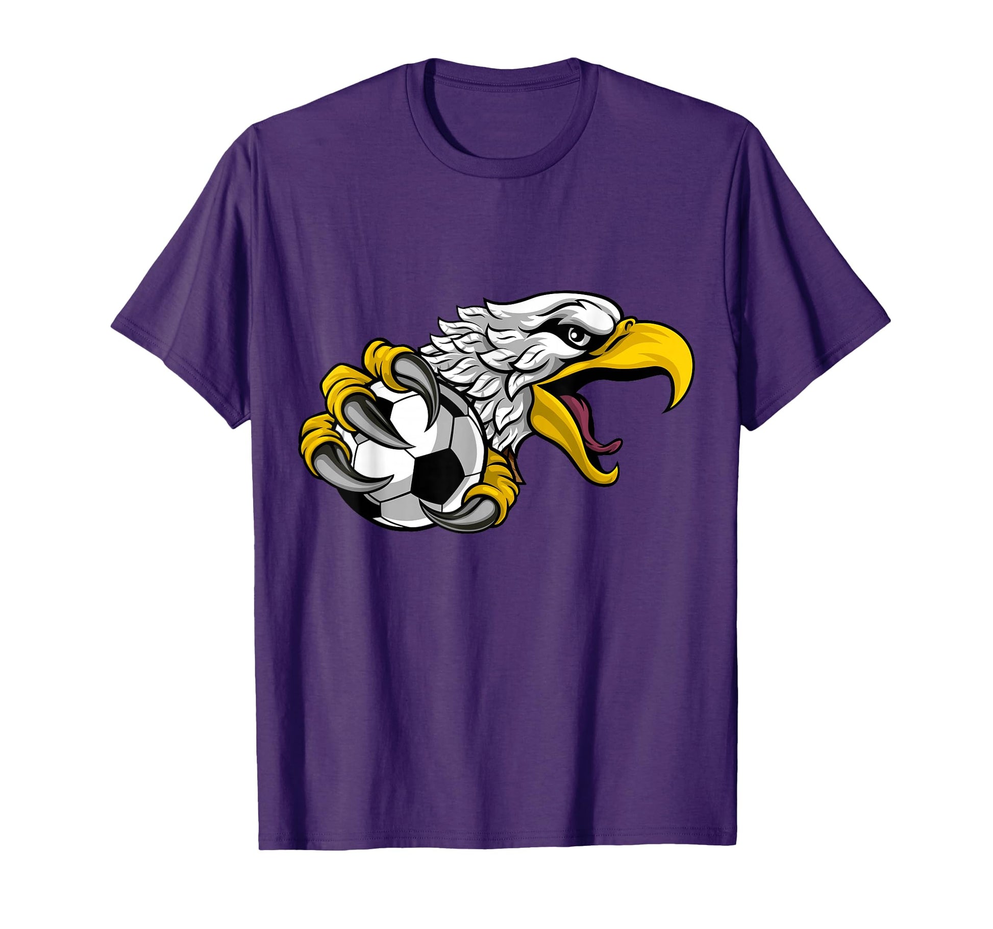 Eagle Hawk Soccer Football Cartoon T-Shirt - Fun Novelty Design for Adults - T-Shirt, Sweatshirt, Hoodie