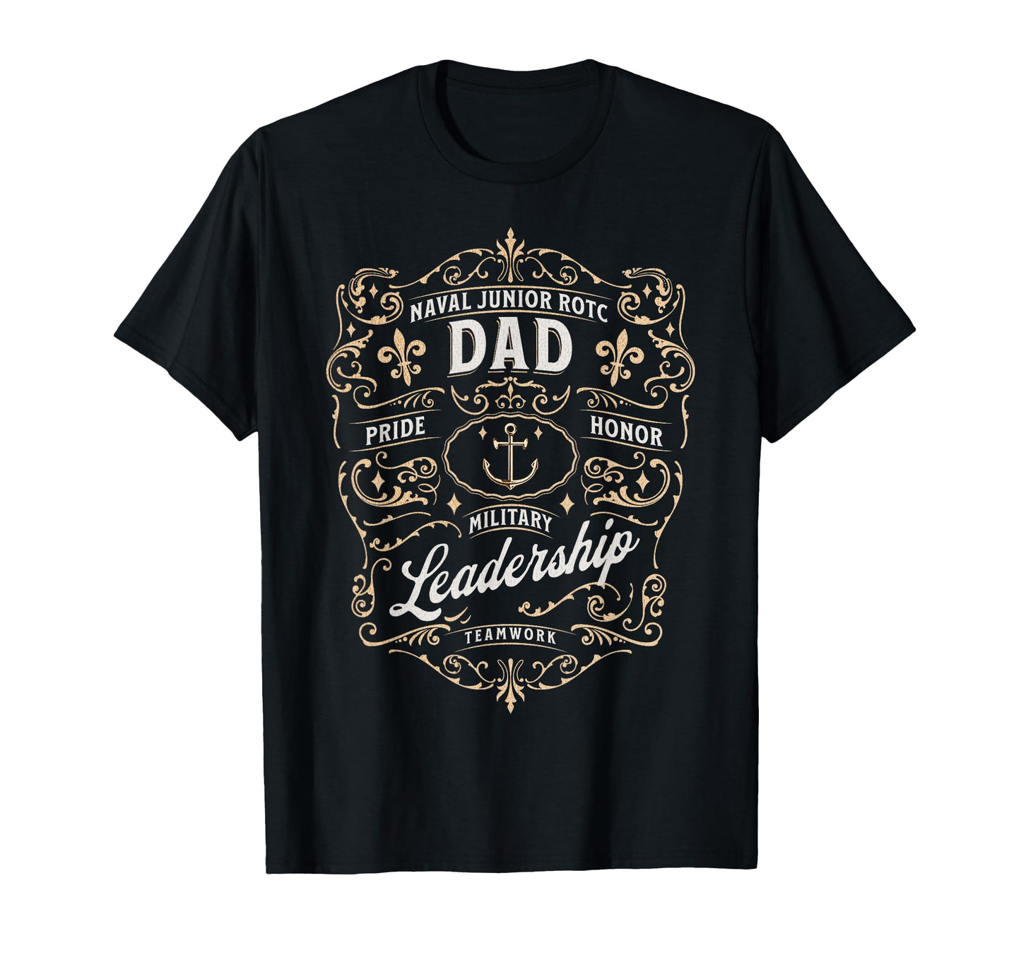 Naval Junior Rotc Dad Mens Military T-Shirt - Novelty Apparel for Adults - T-Shirt, Sweatshirt, Hoodie