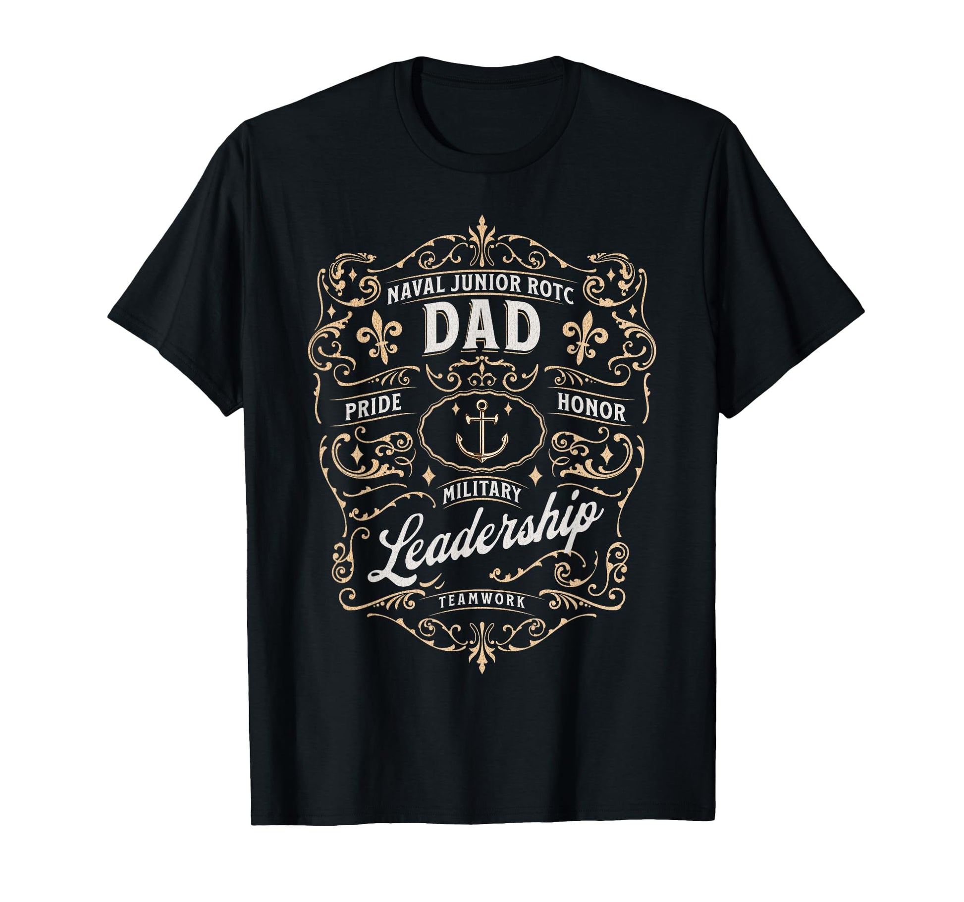 Naval Junior Rotc Dad Mens Military T-Shirt - Novelty Apparel for Adults - T-Shirt, Sweatshirt, Hoodie