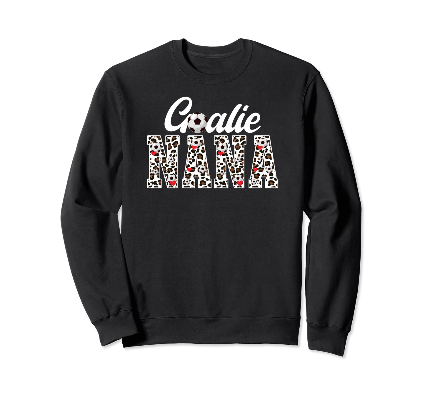 Soccer Goalie Nana Leopard Nana Sweatshirt - Aesthetic Graphic for Adults - T-Shirt, Sweatshirt, Hoodie