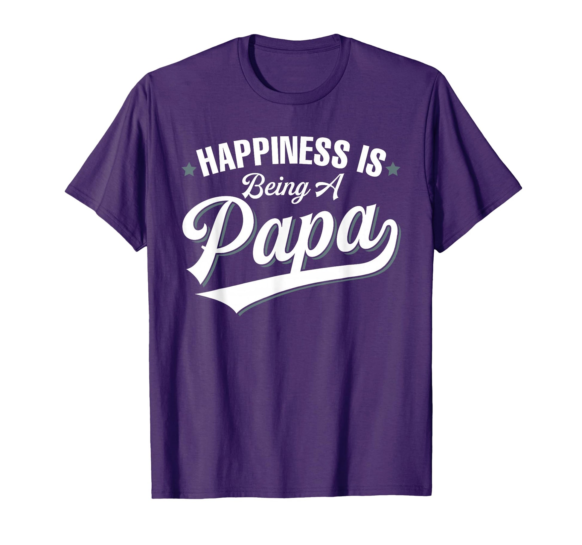 Happiness Is Being Papa New Grandfather T-Shirt - Minimalist Print Unisex - T-Shirt, Sweatshirt, Hoodie
