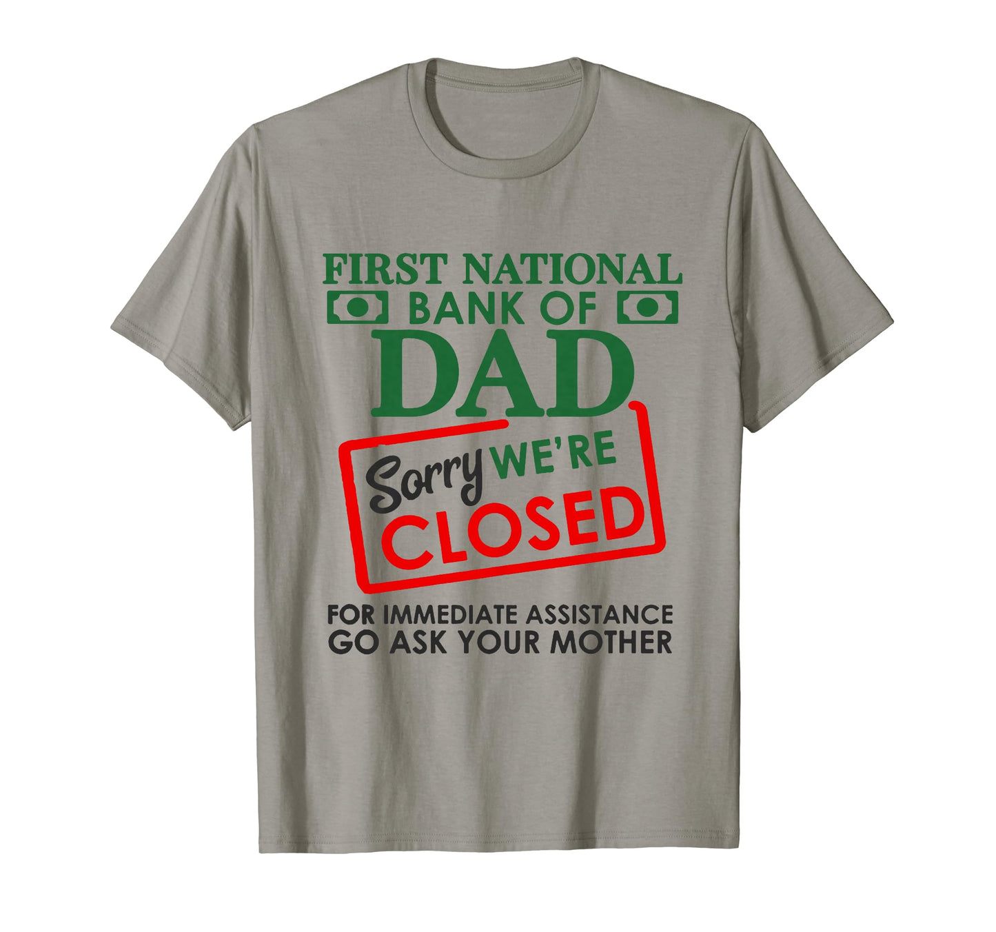 First National Bank Dad National Bank T-Shirt - Unique Graphic Men Women - T-Shirt, Sweatshirt, Hoodie