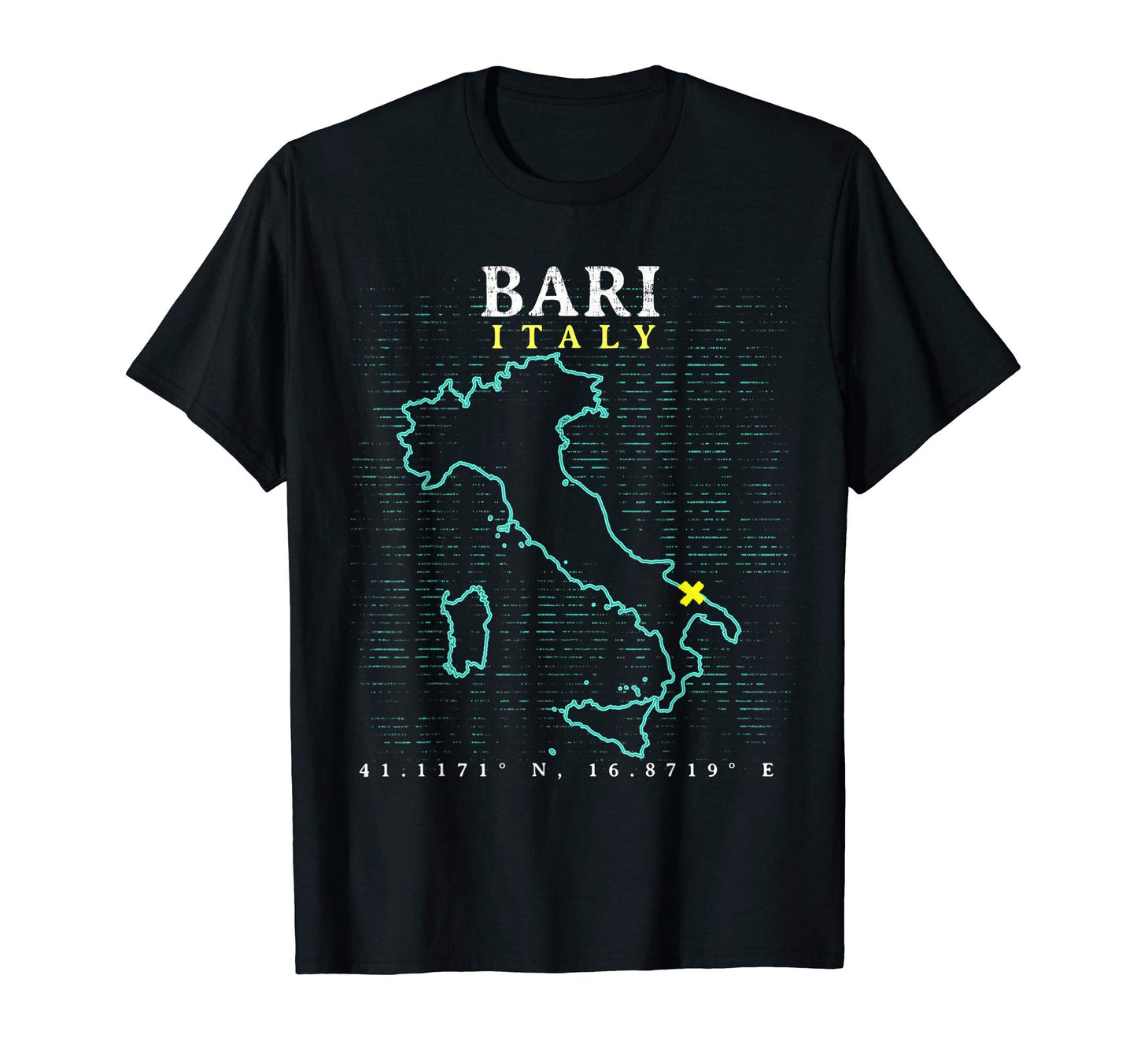Italy Bari T-Shirt - Trendy Graphic for Adults - T-Shirt, Sweatshirt, Hoodie