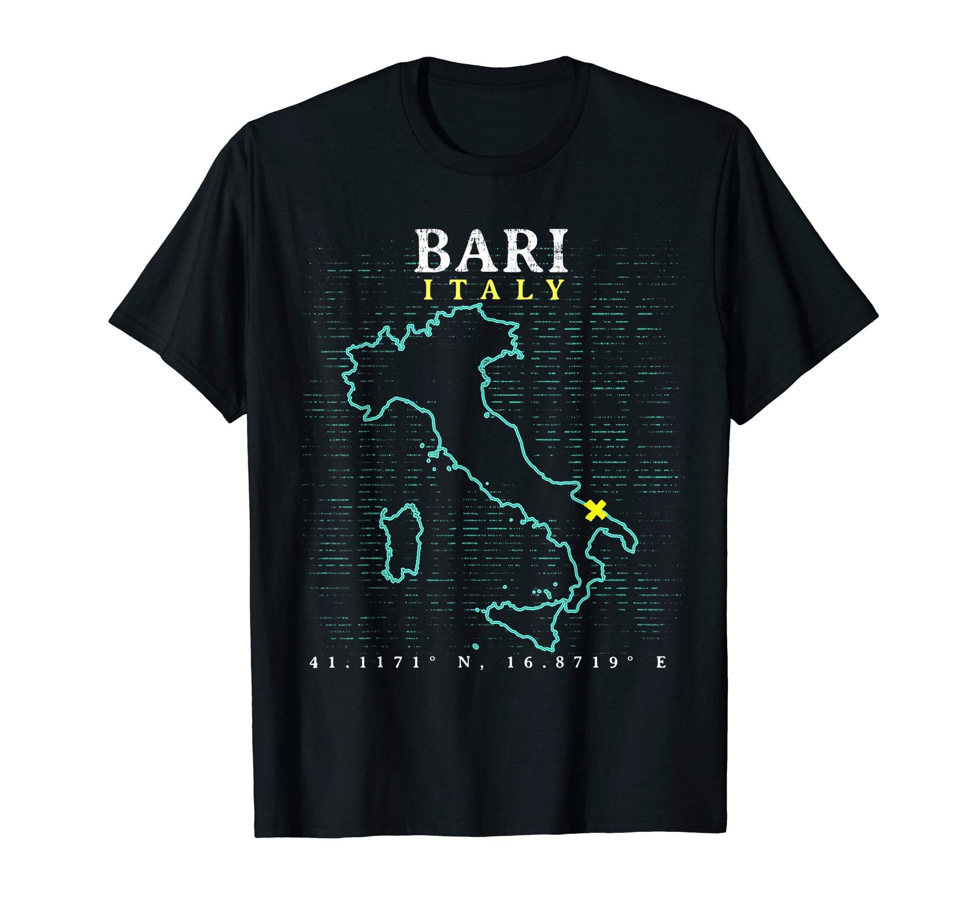Italy Bari T-Shirt - Trendy Graphic for Adults - T-Shirt, Sweatshirt, Hoodie