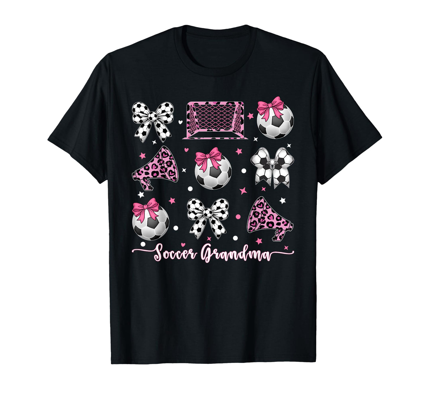 Coquette Bow Soccer Grandma Mothers Day T-Shirt - Novelty Apparel Unisex - T-Shirt, Sweatshirt, Hoodie