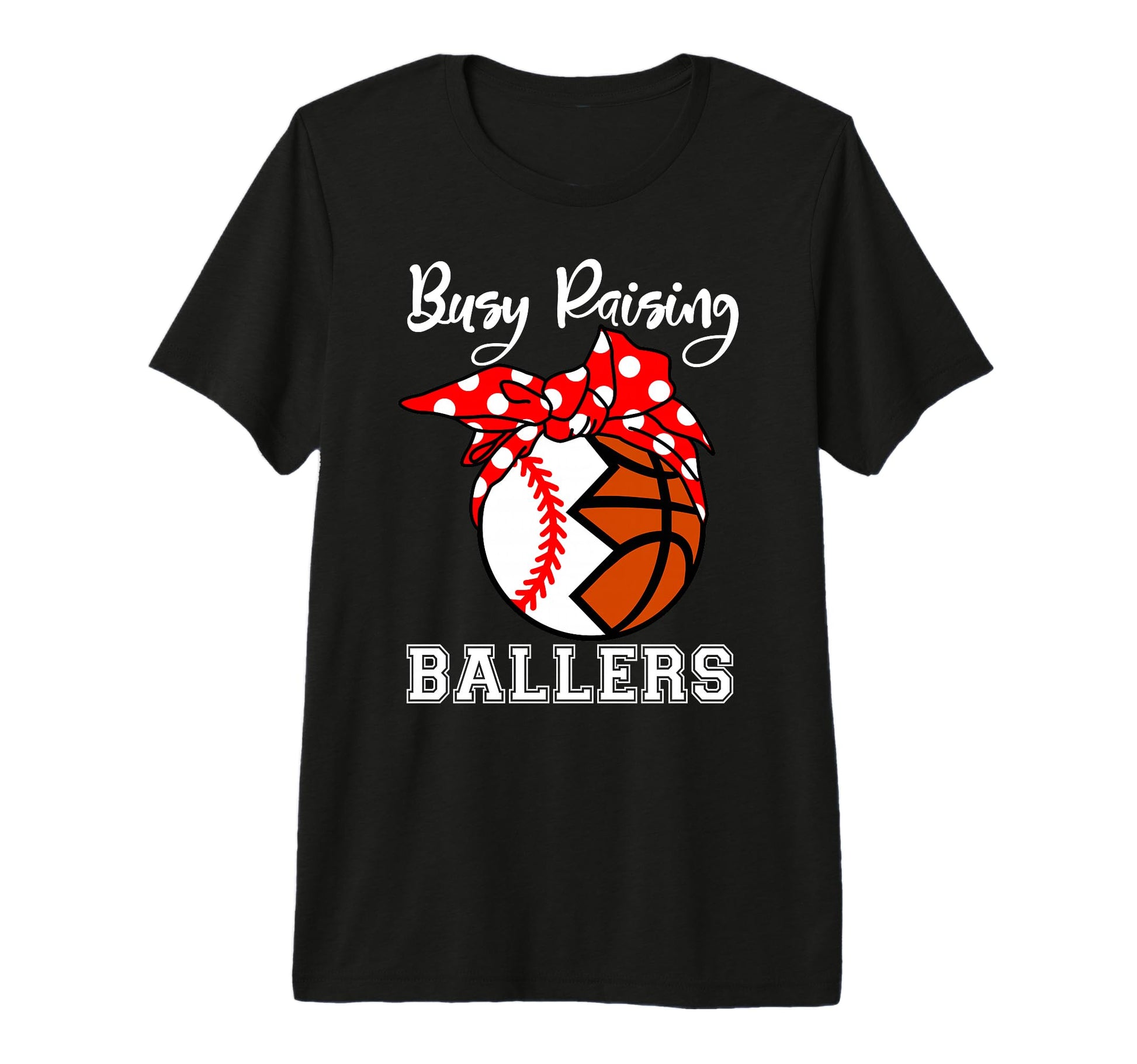 Busy Raising Ballers Funny Baseball T-Shirt - Custom Art Print for Adults - T-Shirt, Sweatshirt, Hoodie