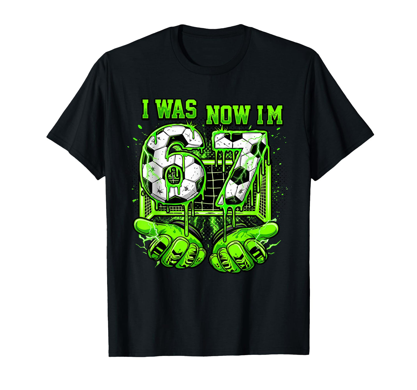 I Was 6 Now Im 7 Year Old Soccer T-Shirt - Custom Art Print Men Women - T-Shirt, Sweatshirt, Hoodie