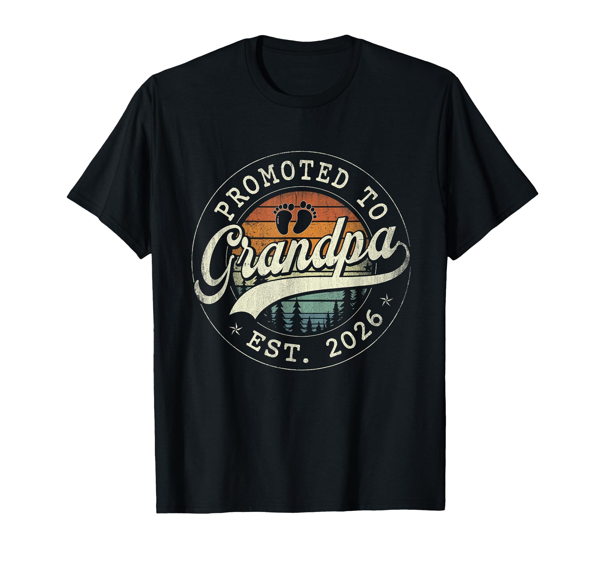 Promoted To Grandpa Est 2026 Grandparents T-Shirt - Trendy Graphic Unisex - T-Shirt, Sweatshirt, Hoodie