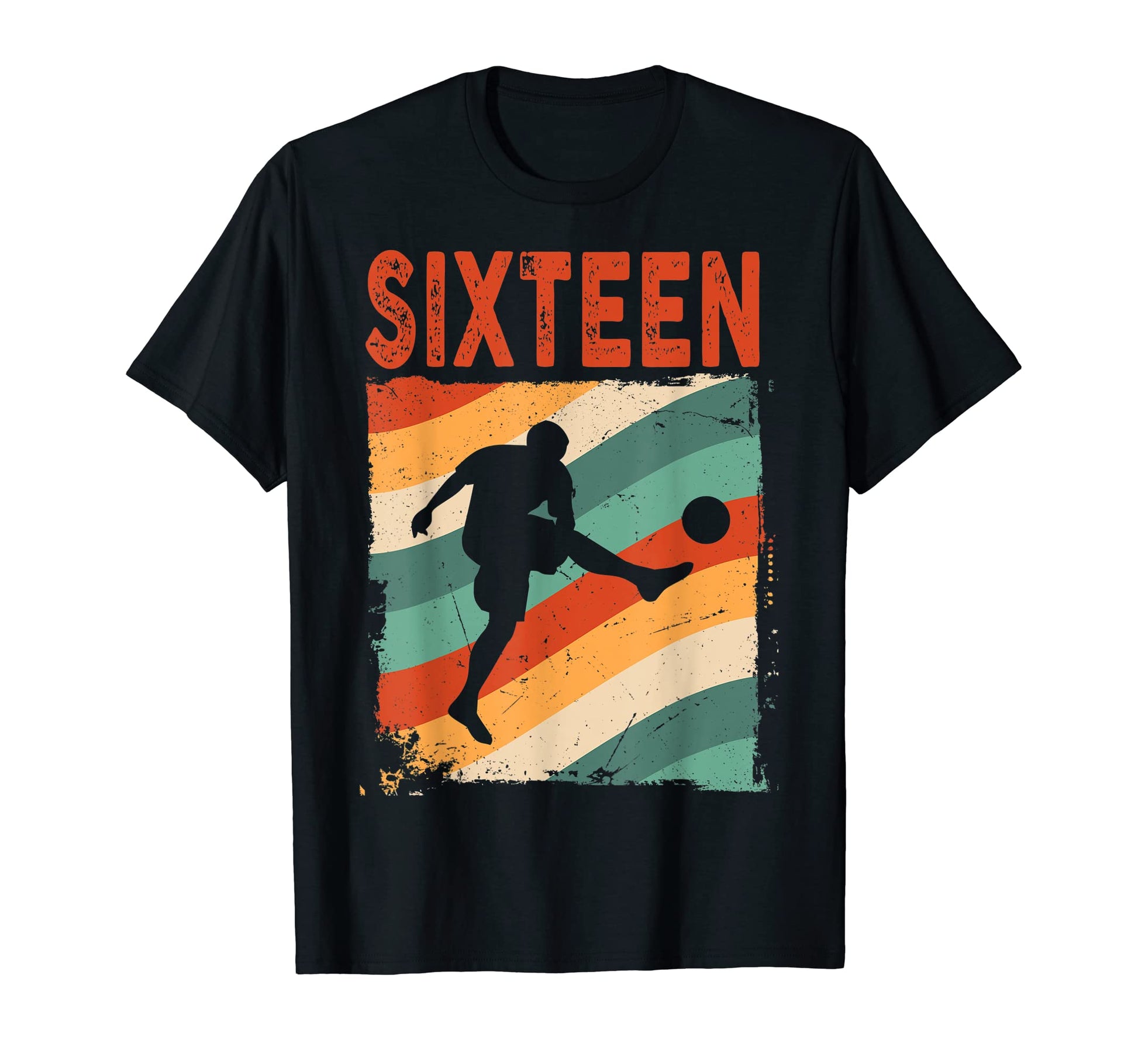 16Th Birthday Soccer 16 Years Old T-Shirt - Graphic Print for Adults - T-Shirt, Sweatshirt, Hoodie
