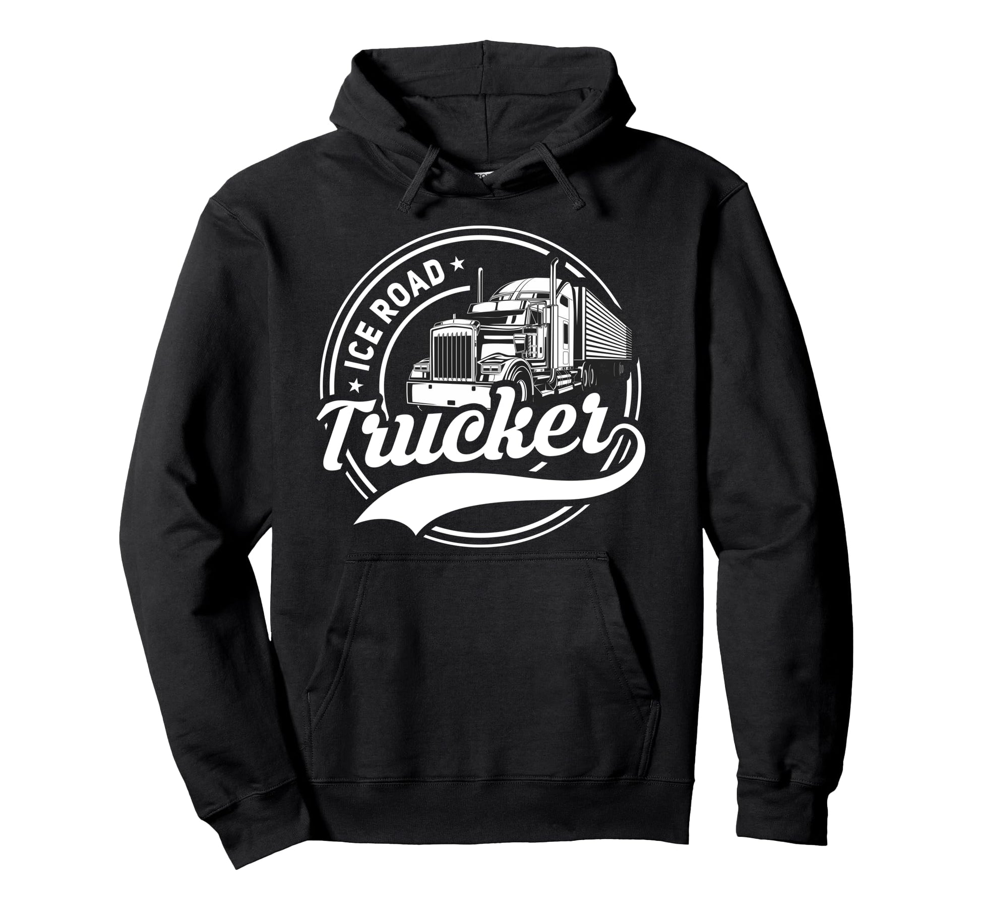 Ice Road Trucker Funny Truck Driver Semi Hoodie - Unique Graphic Unisex - T-Shirt, Sweatshirt, Hoodie