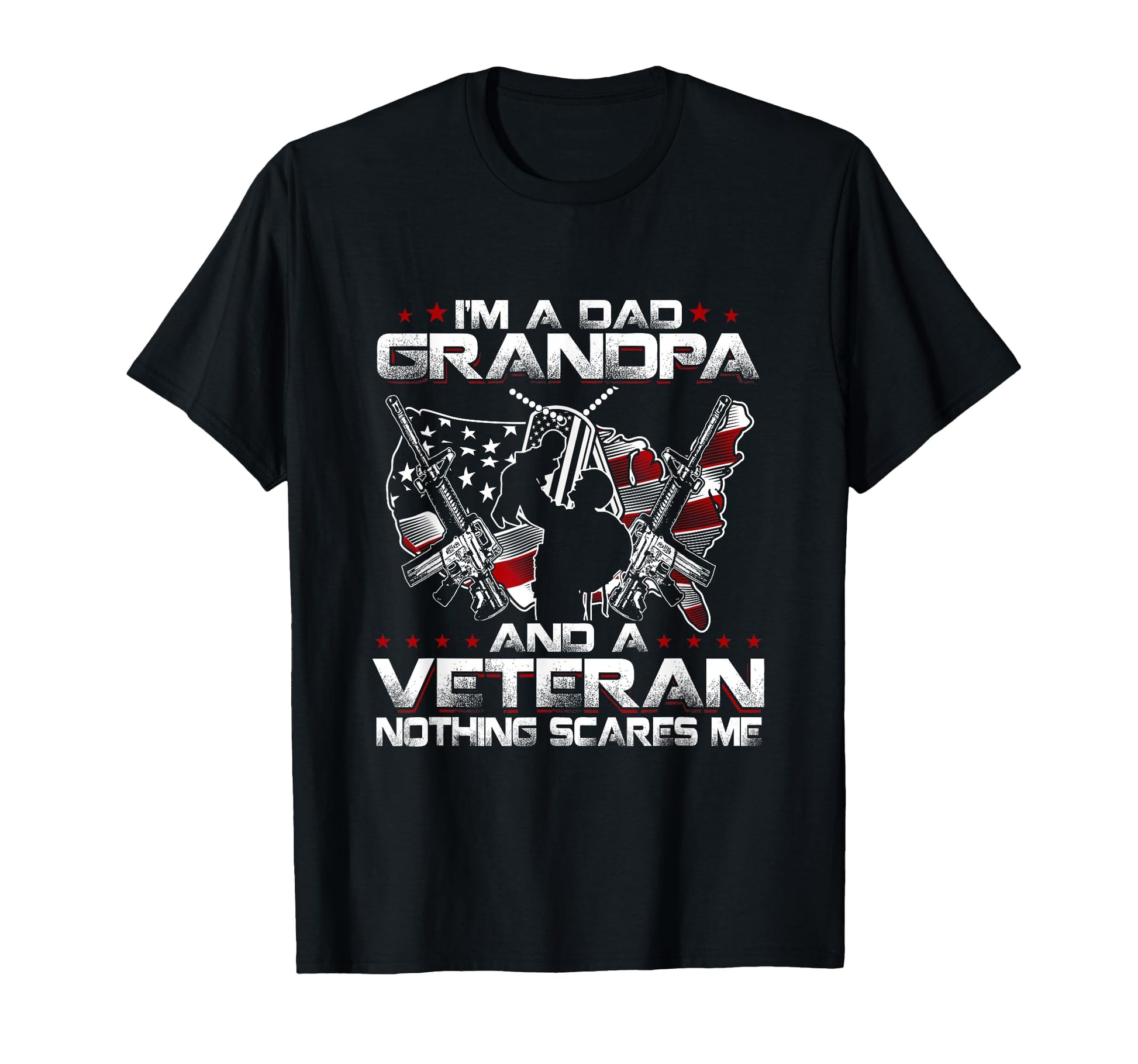 Im Dad Grandpa And Veteran Funny T-Shirt - Minimalist Print Men Women - T-Shirt, Sweatshirt, Hoodie