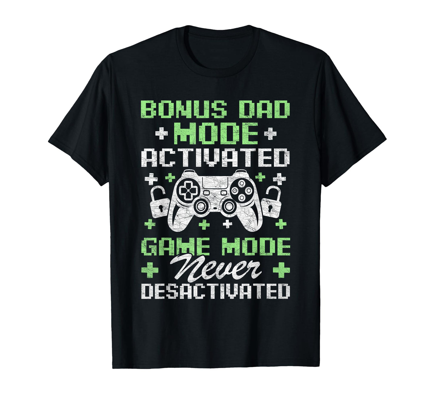Gamer Stepdad Fathers Day Bonus Dad T-Shirt - Custom Art Print for Adults - T-Shirt, Sweatshirt, Hoodie