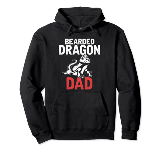 Bearded Dragon Dad Reptile Animal Lizard Hoodie - Minimalist Print Unisex - T-Shirt, Sweatshirt, Hoodie