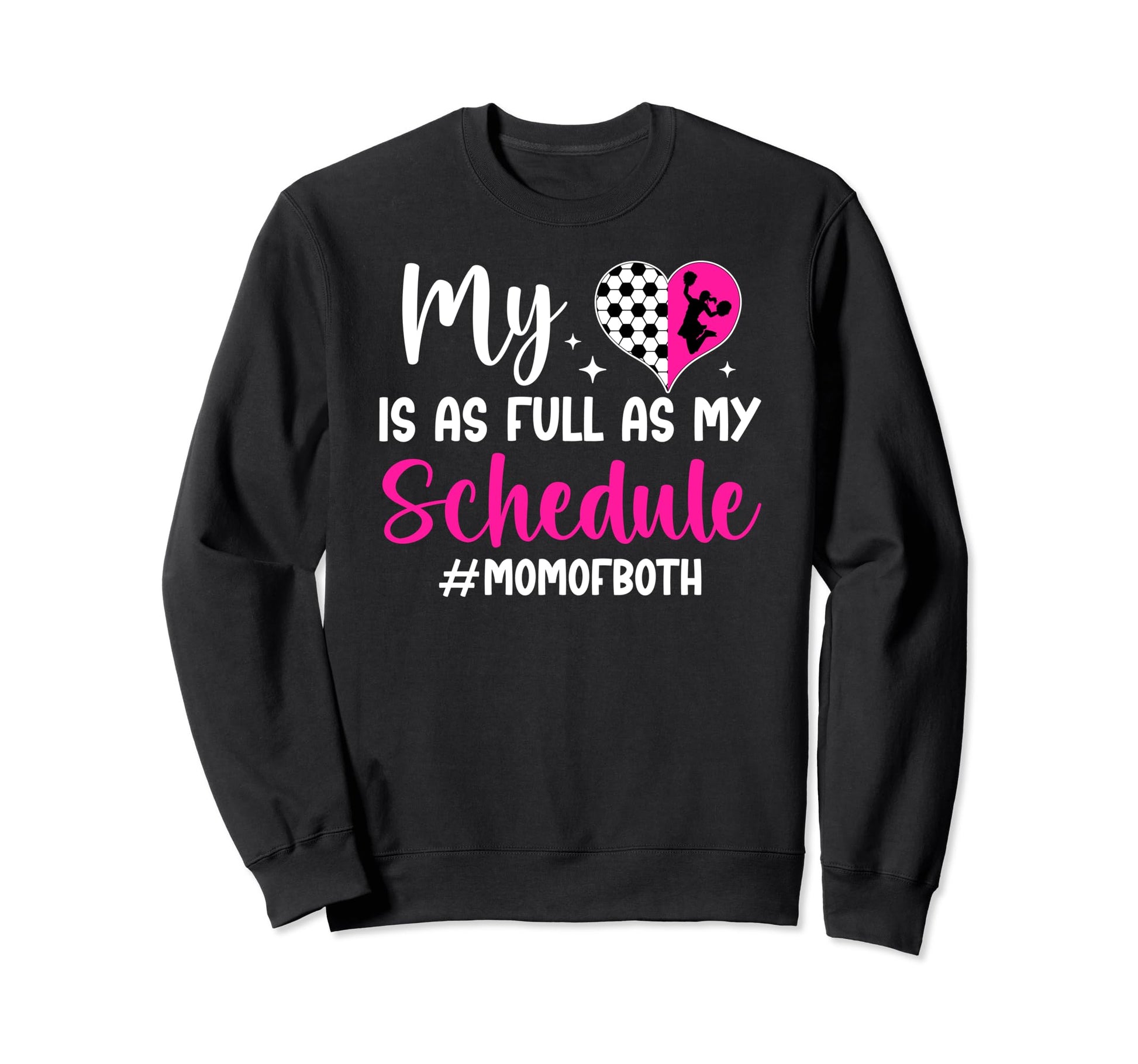 Proud Soccer And Cheerleading Mom Hoodie - Fun Novelty Design Men Women - T-Shirt, Sweatshirt, Hoodie