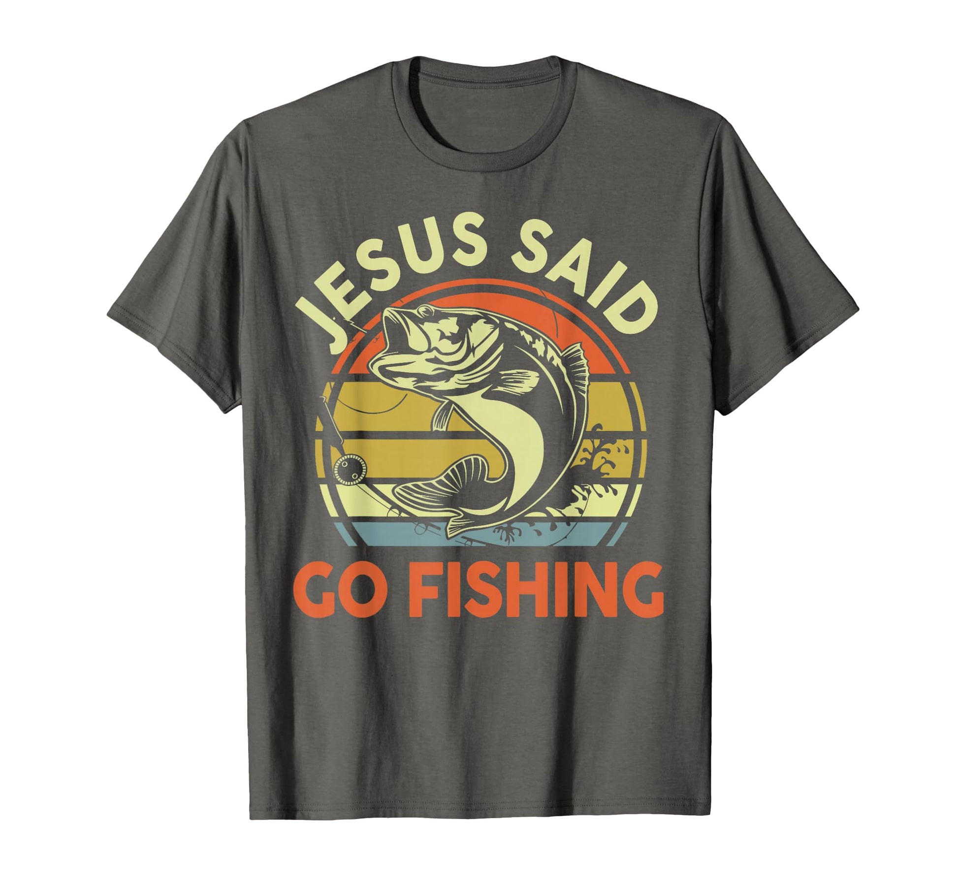 Jesus Said Go Fishing Christian T-Shirt - Aesthetic Graphic for Adults - T-Shirt, Sweatshirt, Hoodie