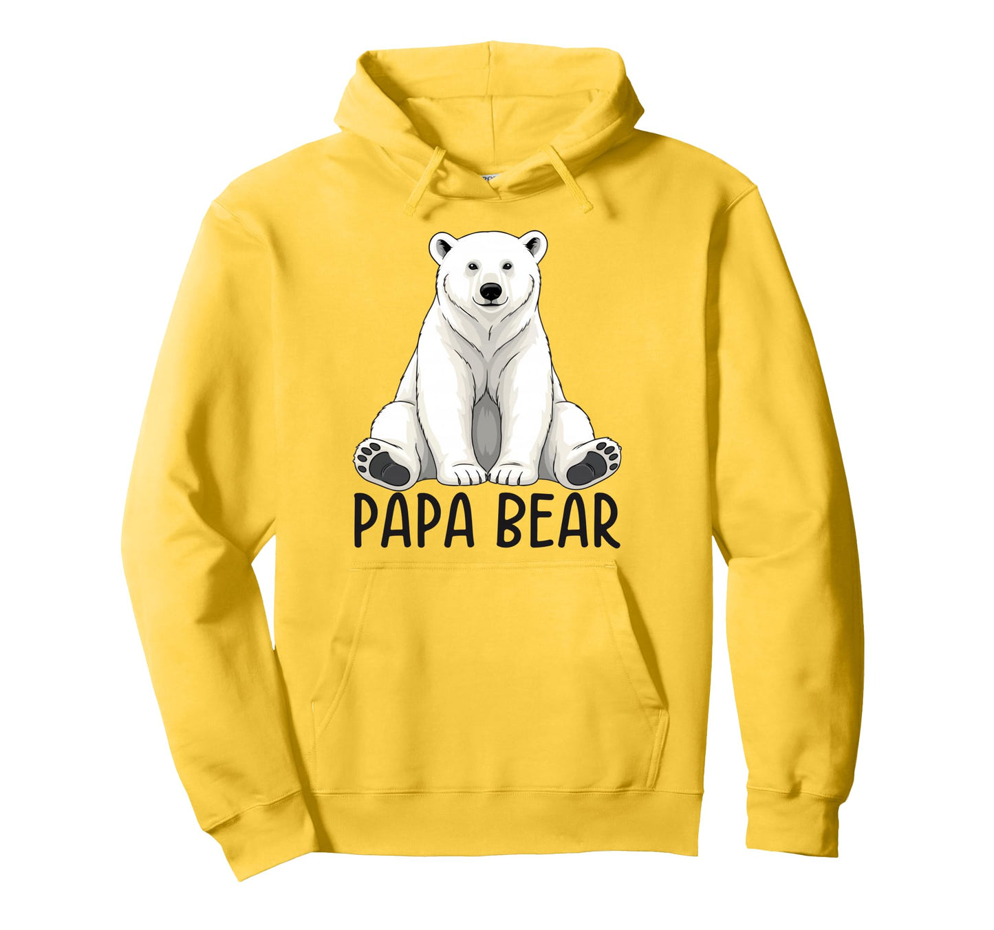 Papa Bear Polar Bear Winter Hoodie - Graphic Print Unisex - T-Shirt, Sweatshirt, Hoodie