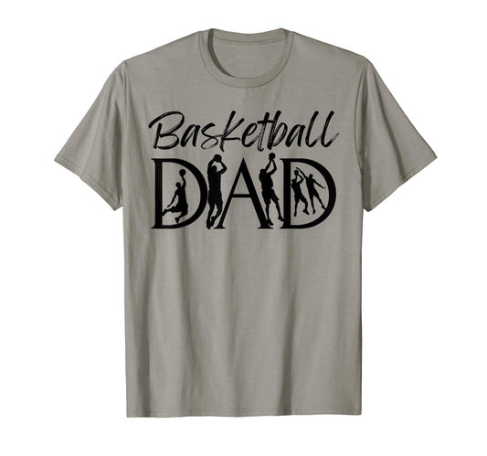 Basketball Dad Family Matching T-Shirt - Casual Everyday Wear for Adults - T-Shirt, Sweatshirt, Hoodie