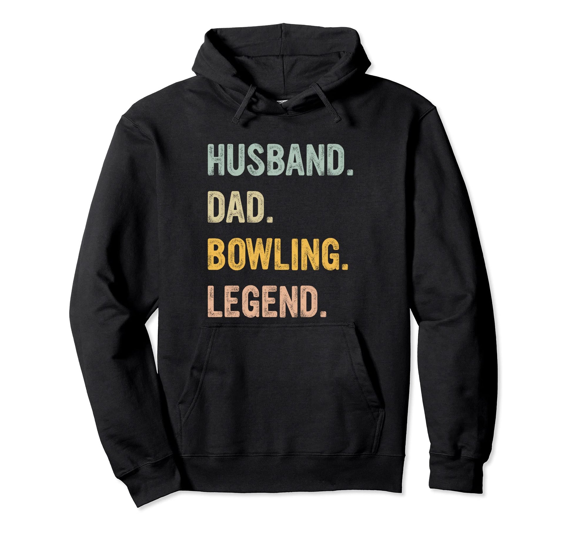 Husband Dad Bowling Legend Bowling Dad Hoodie - Unique Graphic Unisex - T-Shirt, Sweatshirt, Hoodie
