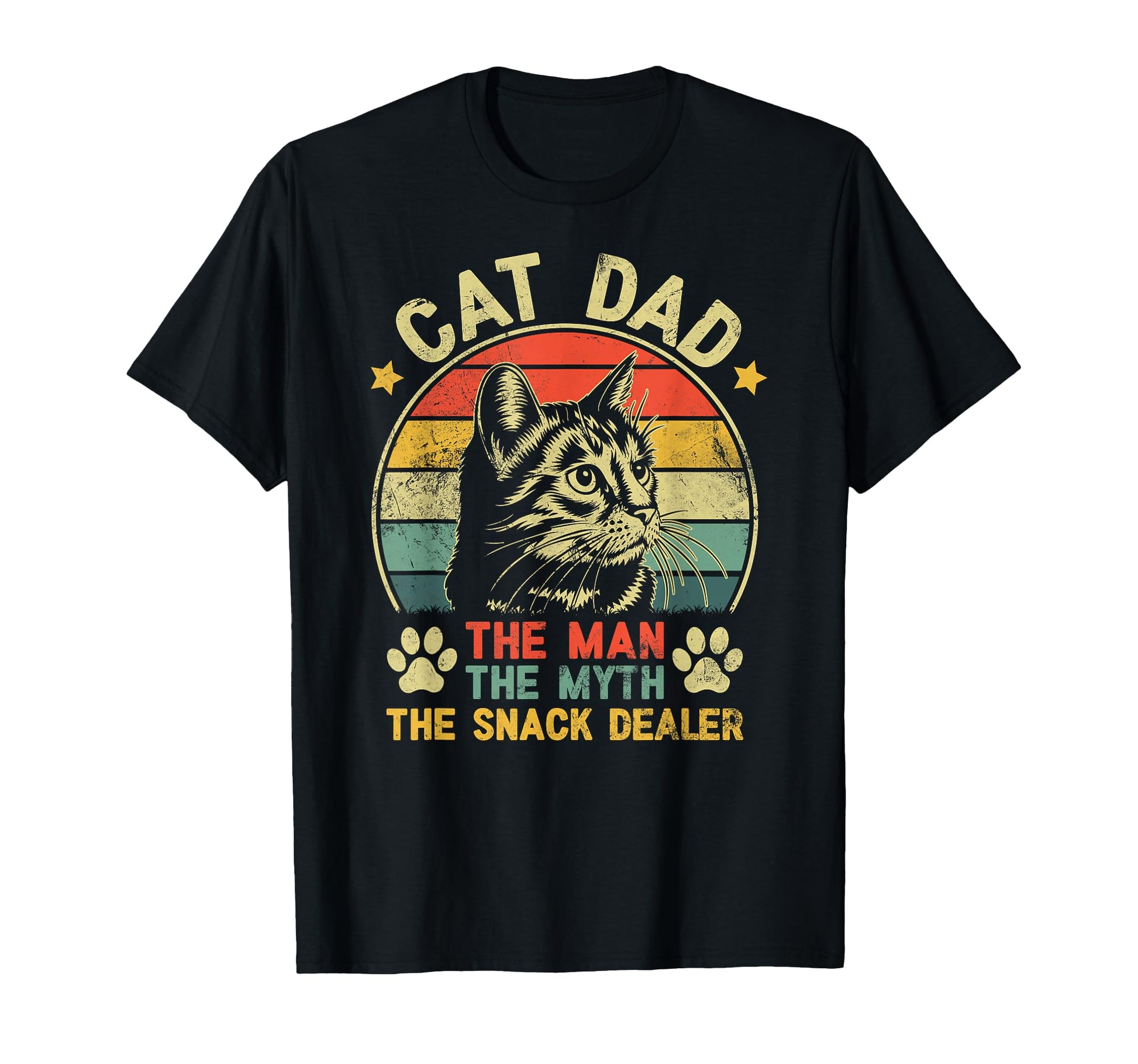 Funny Cat Dad Myth Snack Dealer T-Shirt - Aesthetic Graphic Men Women - T-Shirt, Sweatshirt, Hoodie