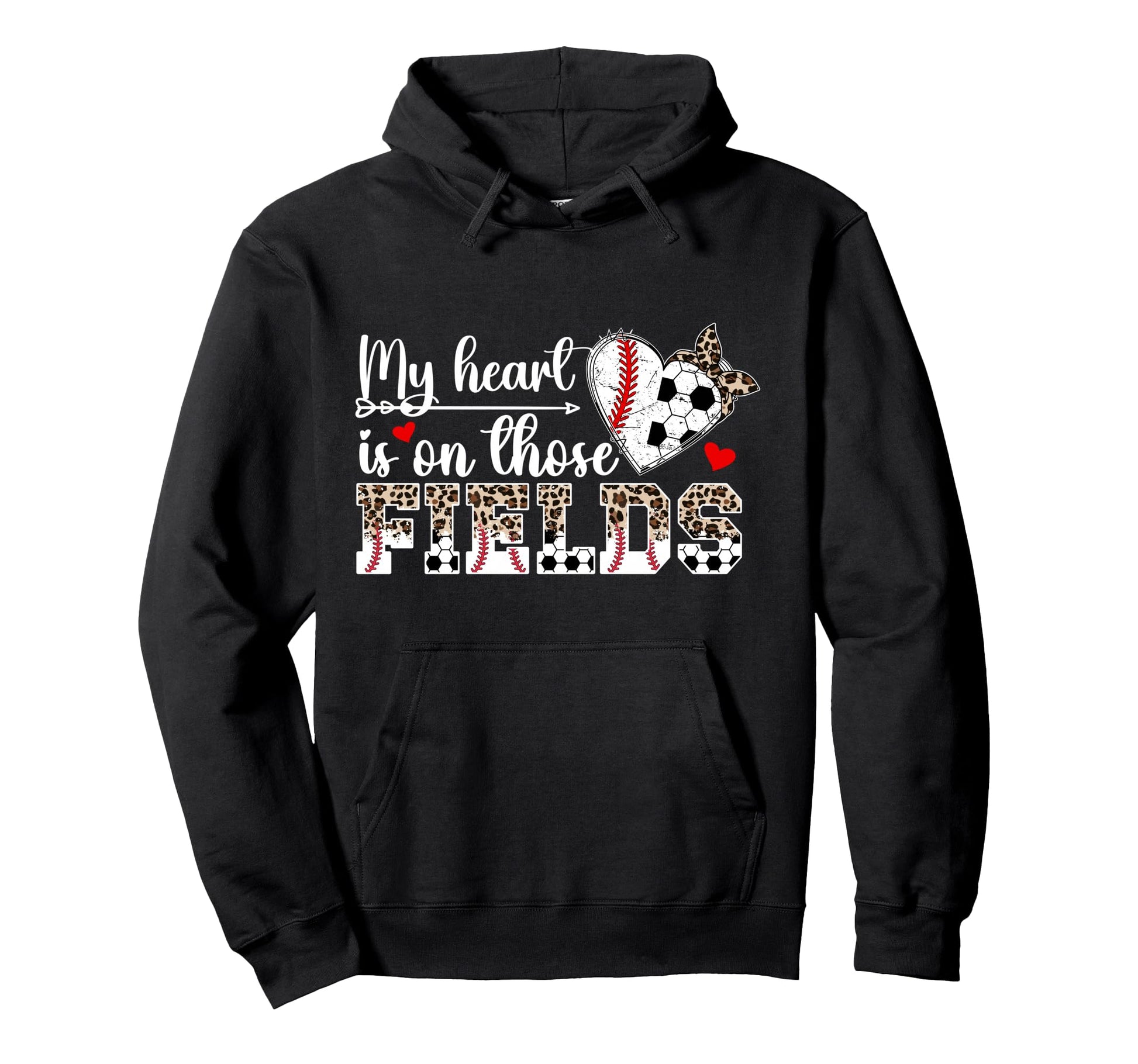 My Heart Is Those Fields Baseball Hoodie - Aesthetic Graphic for Adults - T-Shirt, Sweatshirt, Hoodie