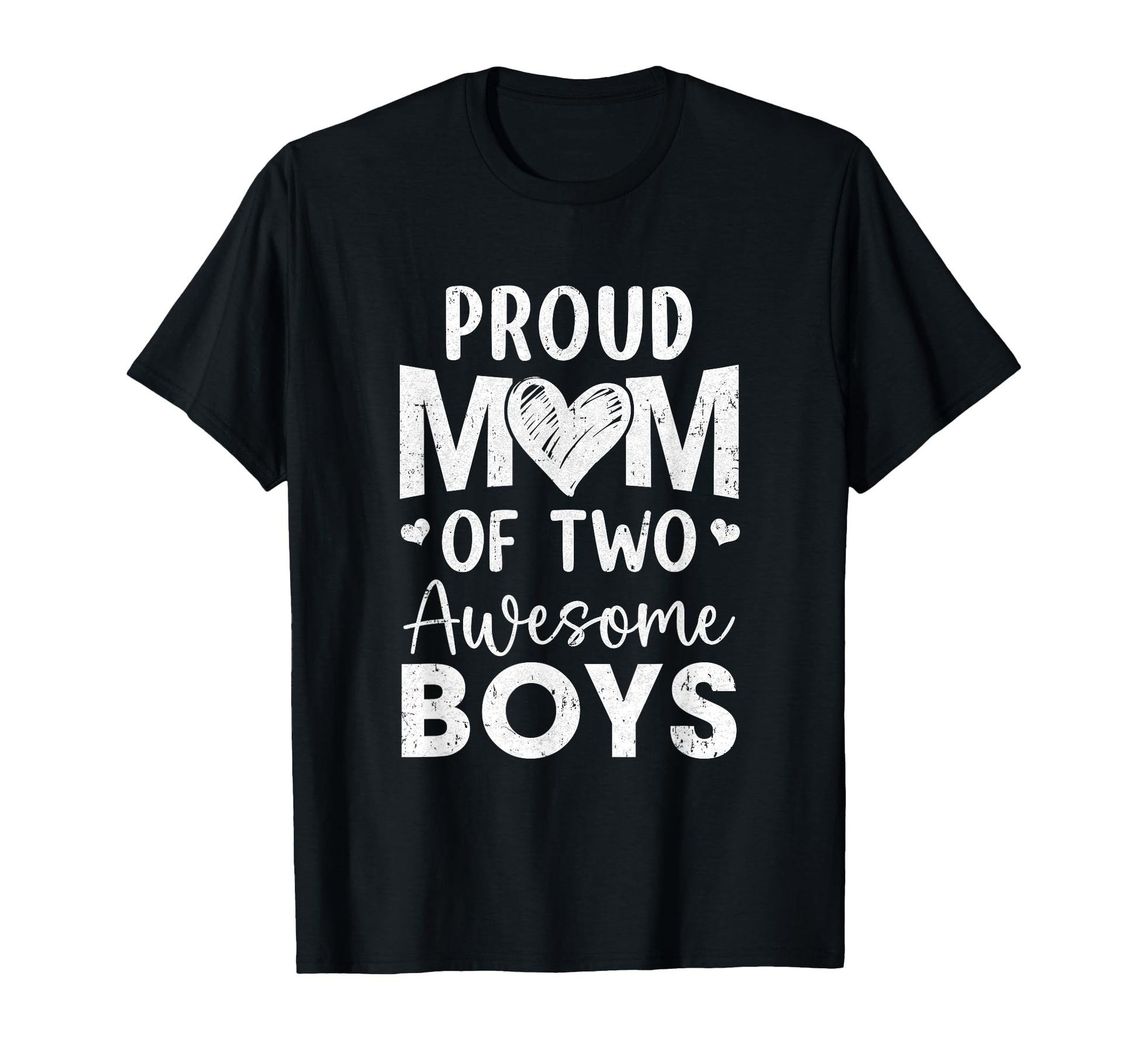 Proud Mom 2 Awesome Two Sons Mothers T-Shirt - Fun Novelty Design Unisex - T-Shirt, Sweatshirt, Hoodie