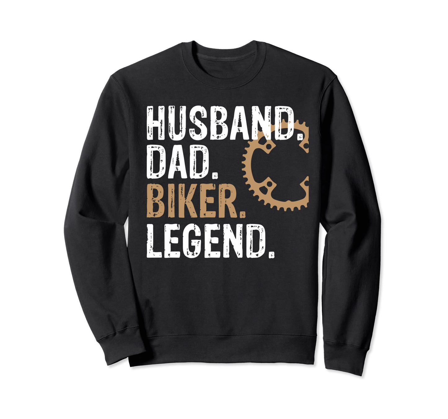 Husband Dad Biker Legend Mountain Bike Sweatshirt - Novelty Apparel Unisex - T-Shirt, Sweatshirt, Hoodie