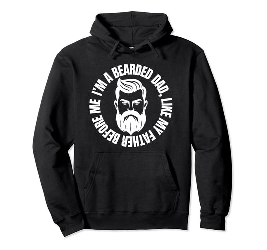 Bearded Dad Mens Beard Funny Super Hoodie - Aesthetic Graphic for Adults - T-Shirt, Sweatshirt, Hoodie