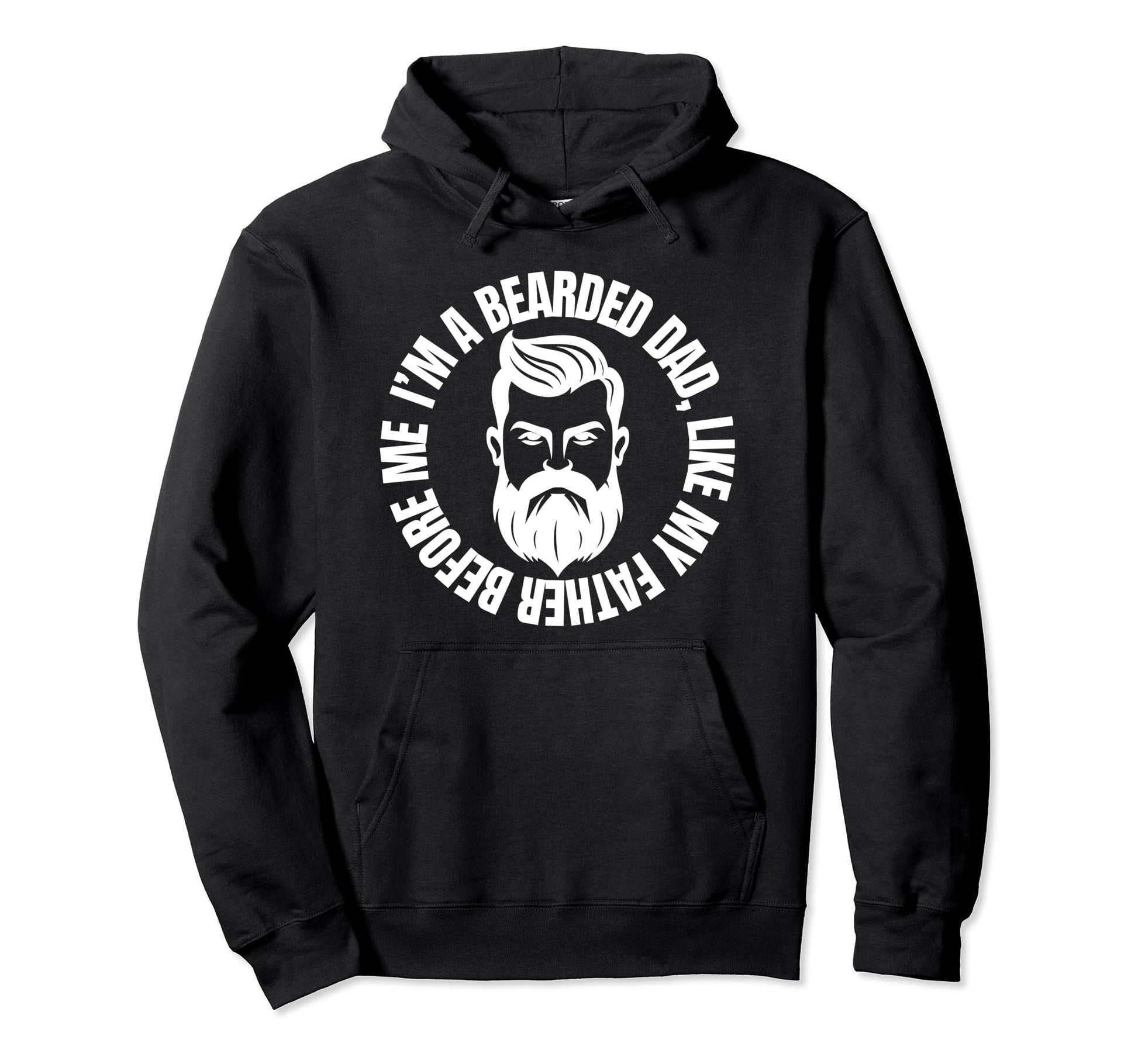 Funny Beard Fathers Gift Tattoo Beards Hoodie - Custom Art Print Men Women - T-Shirt, Sweatshirt, Hoodie