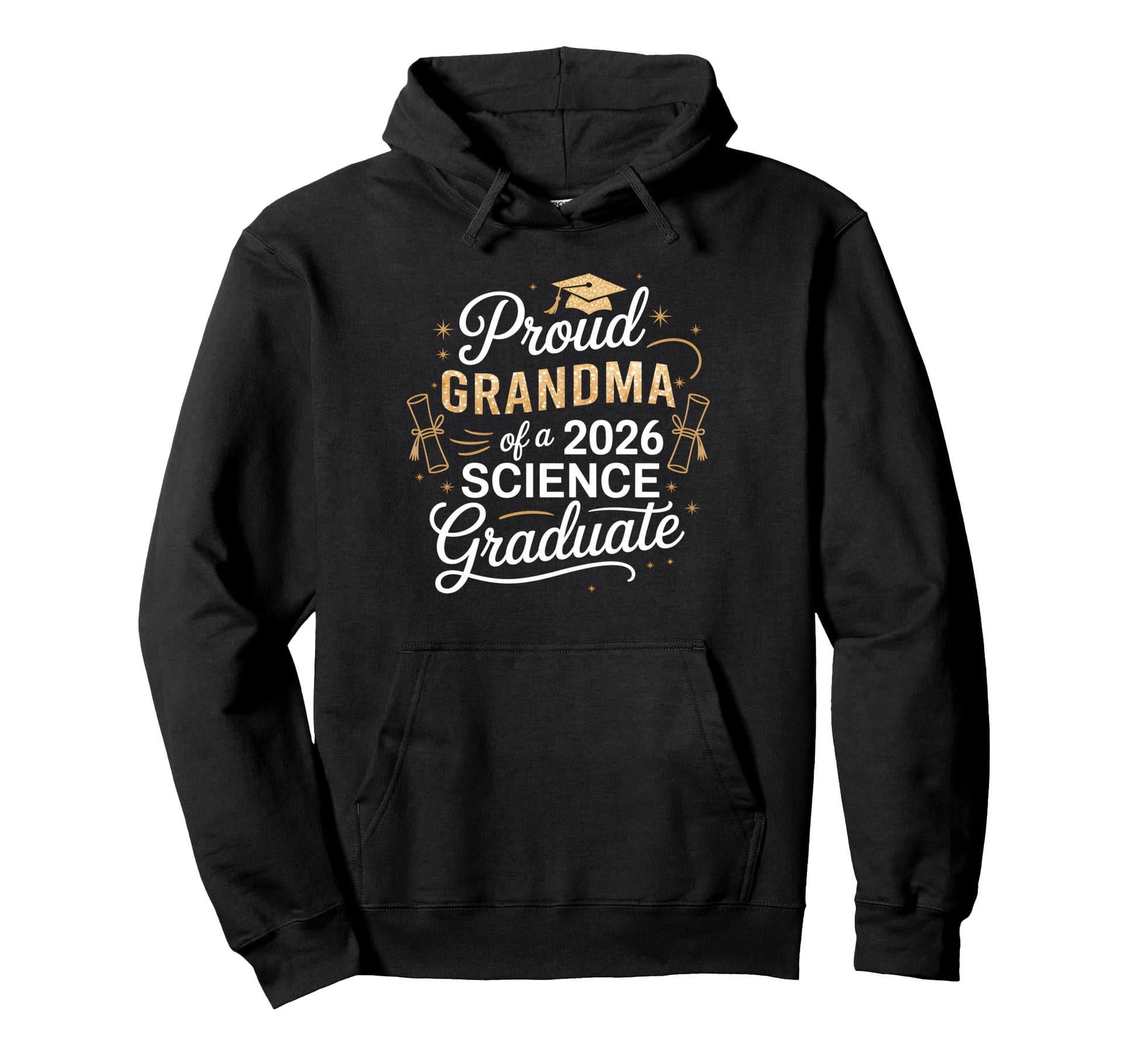 Proud Grandma 2026 Science Graduate Hoodie - Minimalist Print Unisex - T-Shirt, Sweatshirt, Hoodie