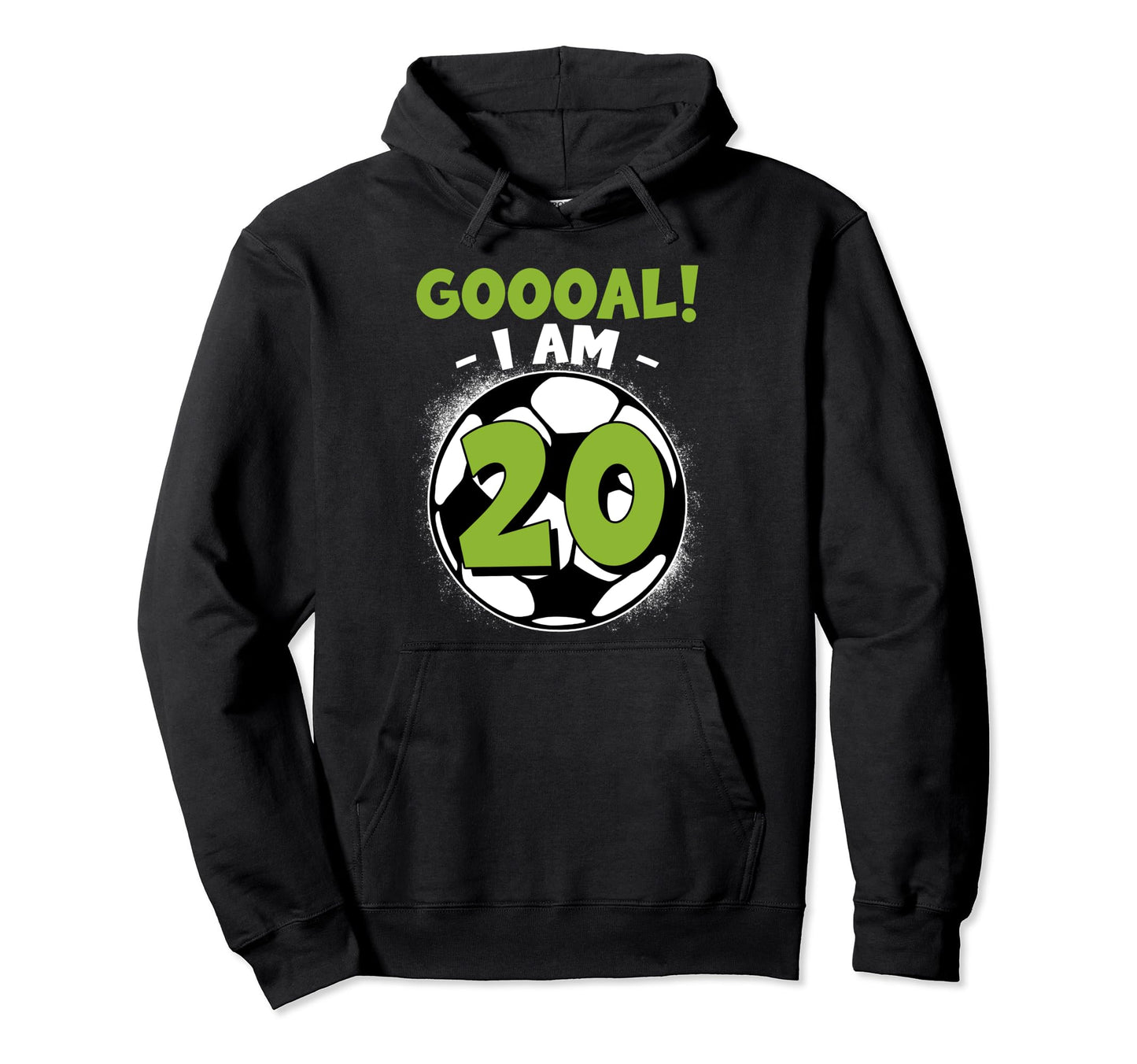 20 Year Old Birthday Soccer Hoodie - Casual Everyday Wear for Adults - T-Shirt, Sweatshirt, Hoodie