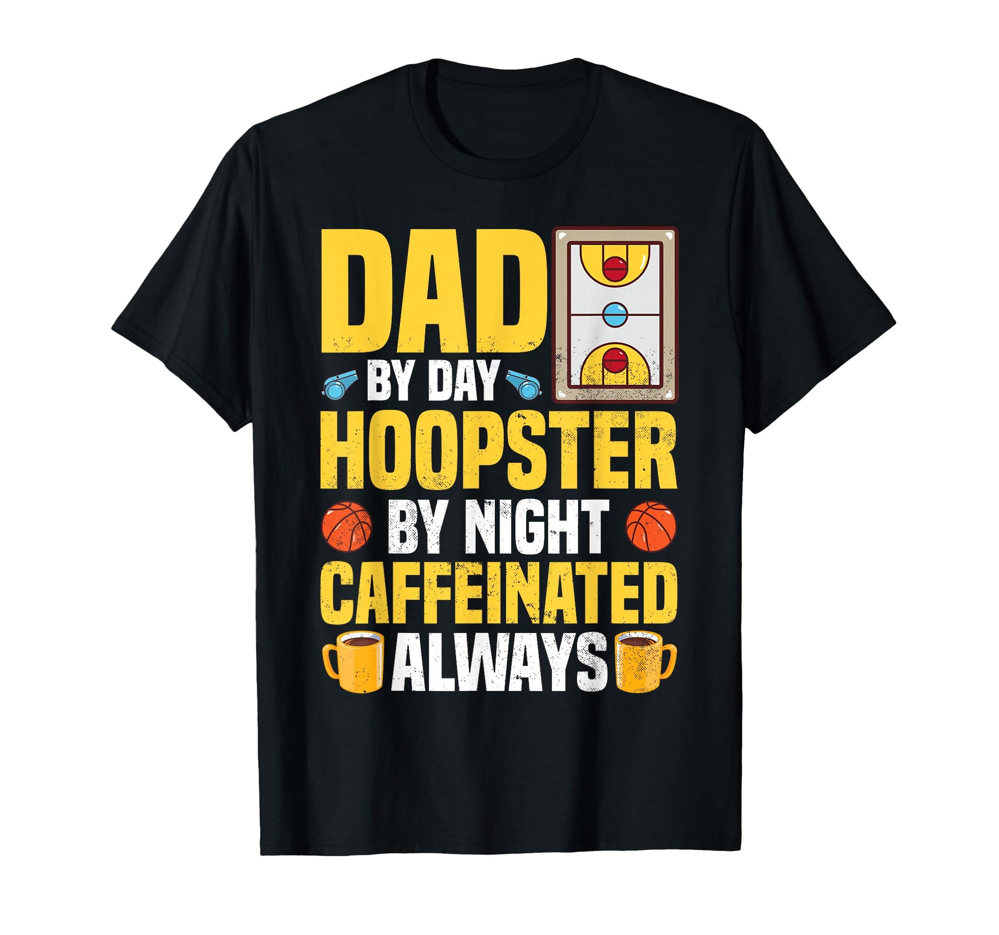 Basketball Designs Dads Coffee Lover Hoodie - Streetwear Style for Adults - T-Shirt, Sweatshirt, Hoodie
