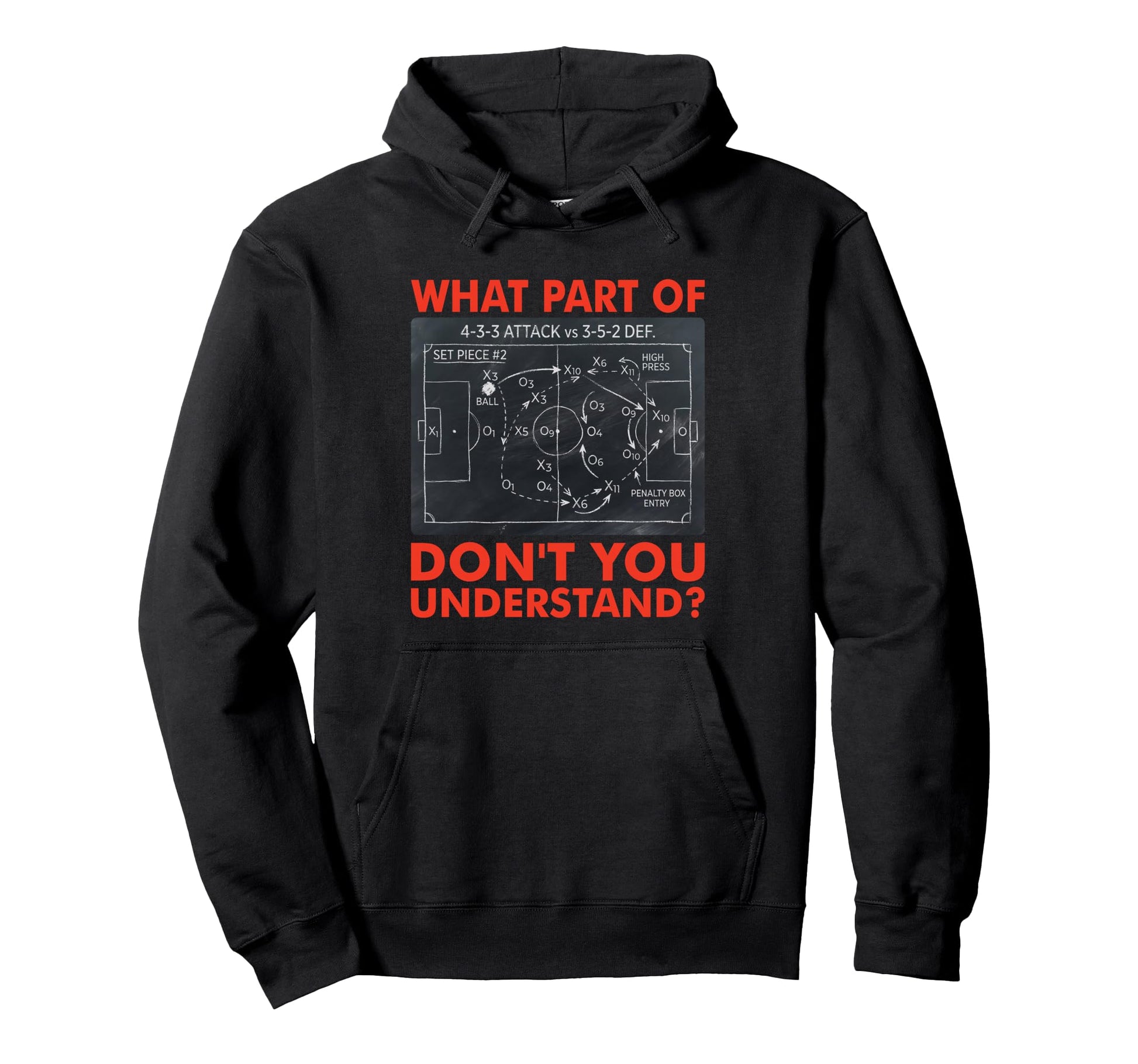 What Part Dont You Understand Funny Soccer Hoodie - Trendy Graphic Unisex - T-Shirt, Sweatshirt, Hoodie