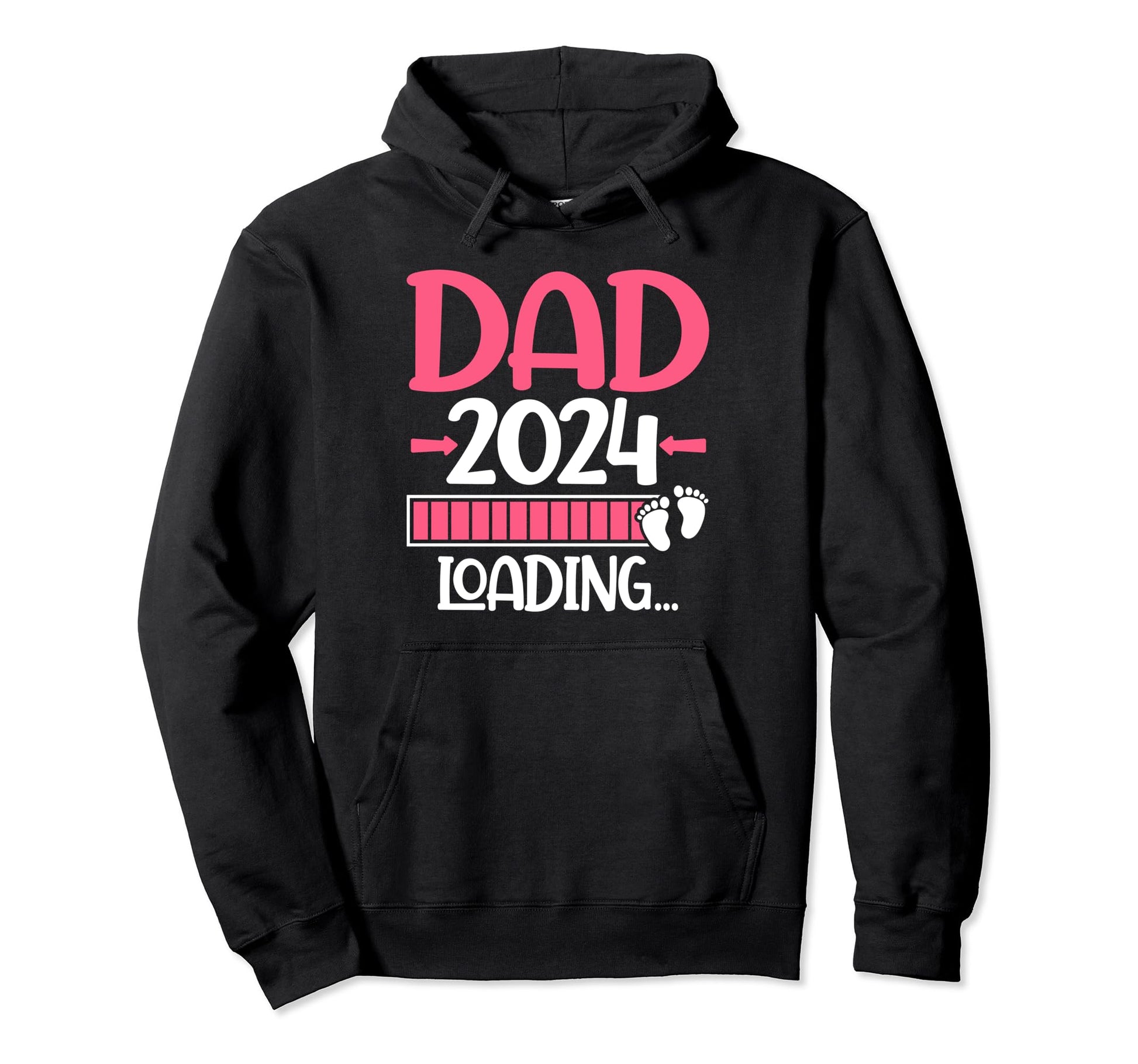 Dad 2024 Loading Its Pregnancy Hoodie - Streetwear Style Unisex - T-Shirt, Sweatshirt, Hoodie