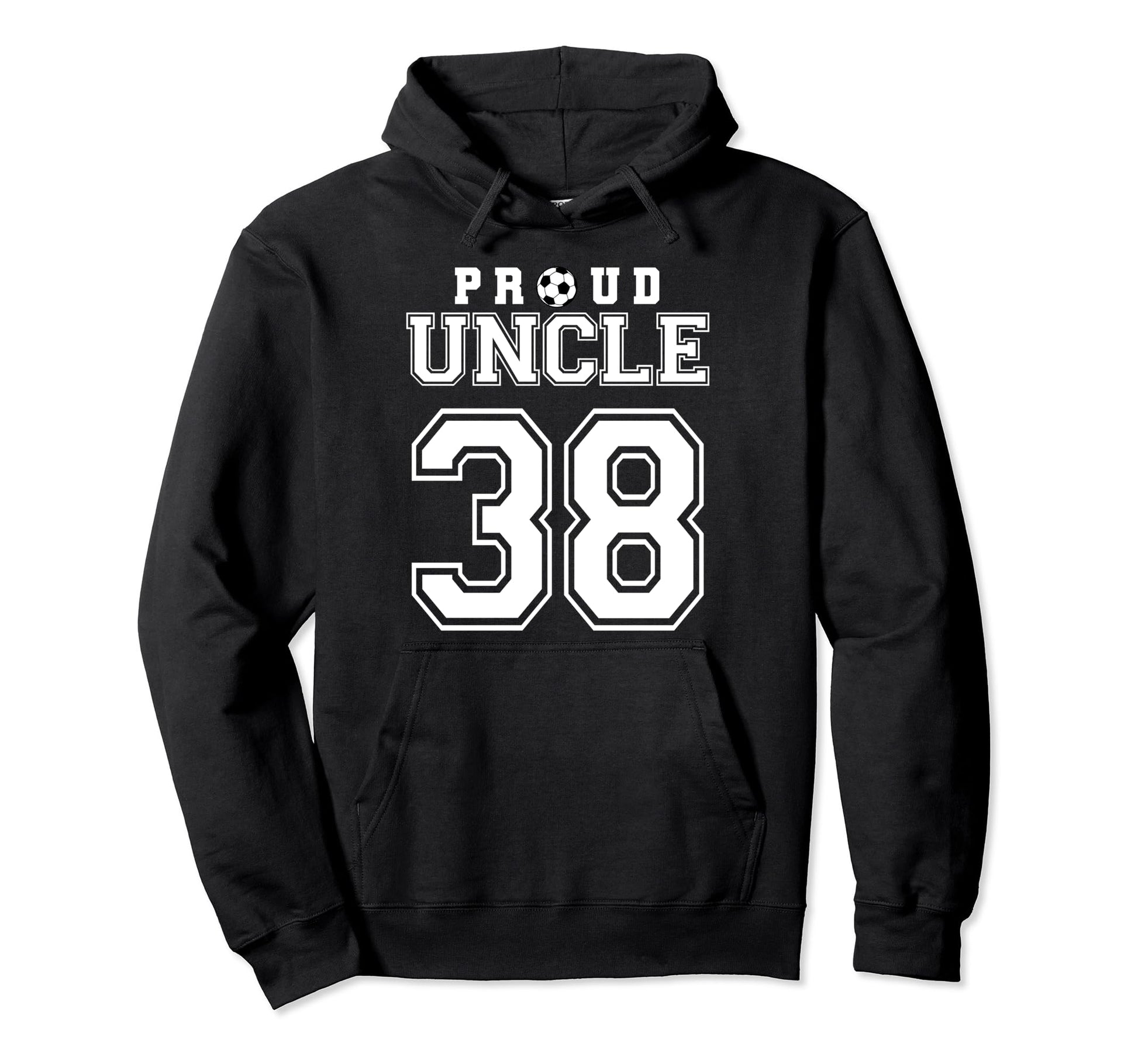 Number 38 Custom Proud Soccer Futbol Uncle Hoodie - Trendy Graphic Unisex - T-Shirt, Sweatshirt, Hoodie
